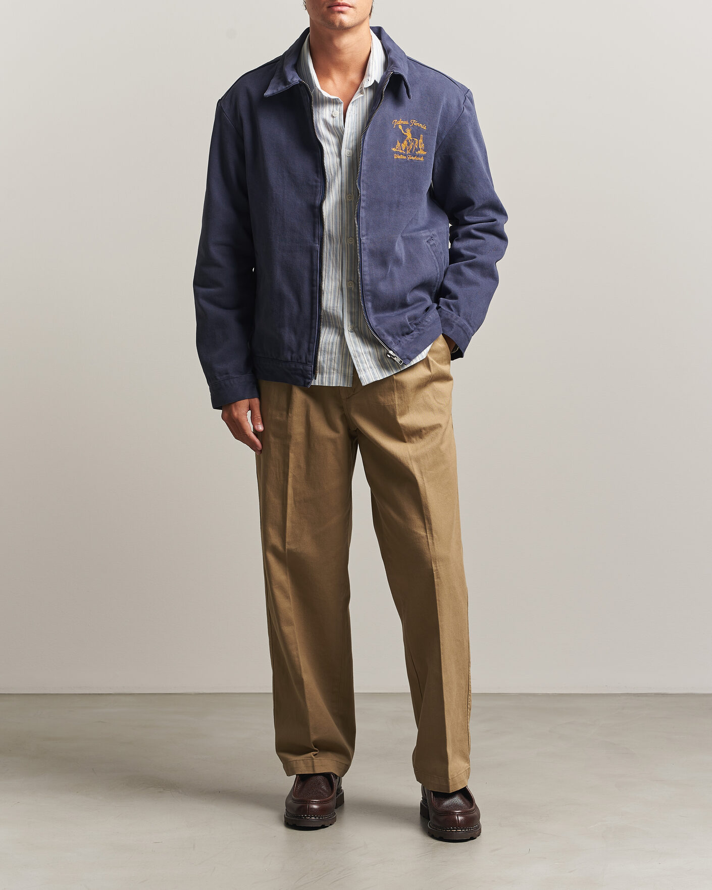Heren | Jassen | Palmes | Western Zip Jacket Navy