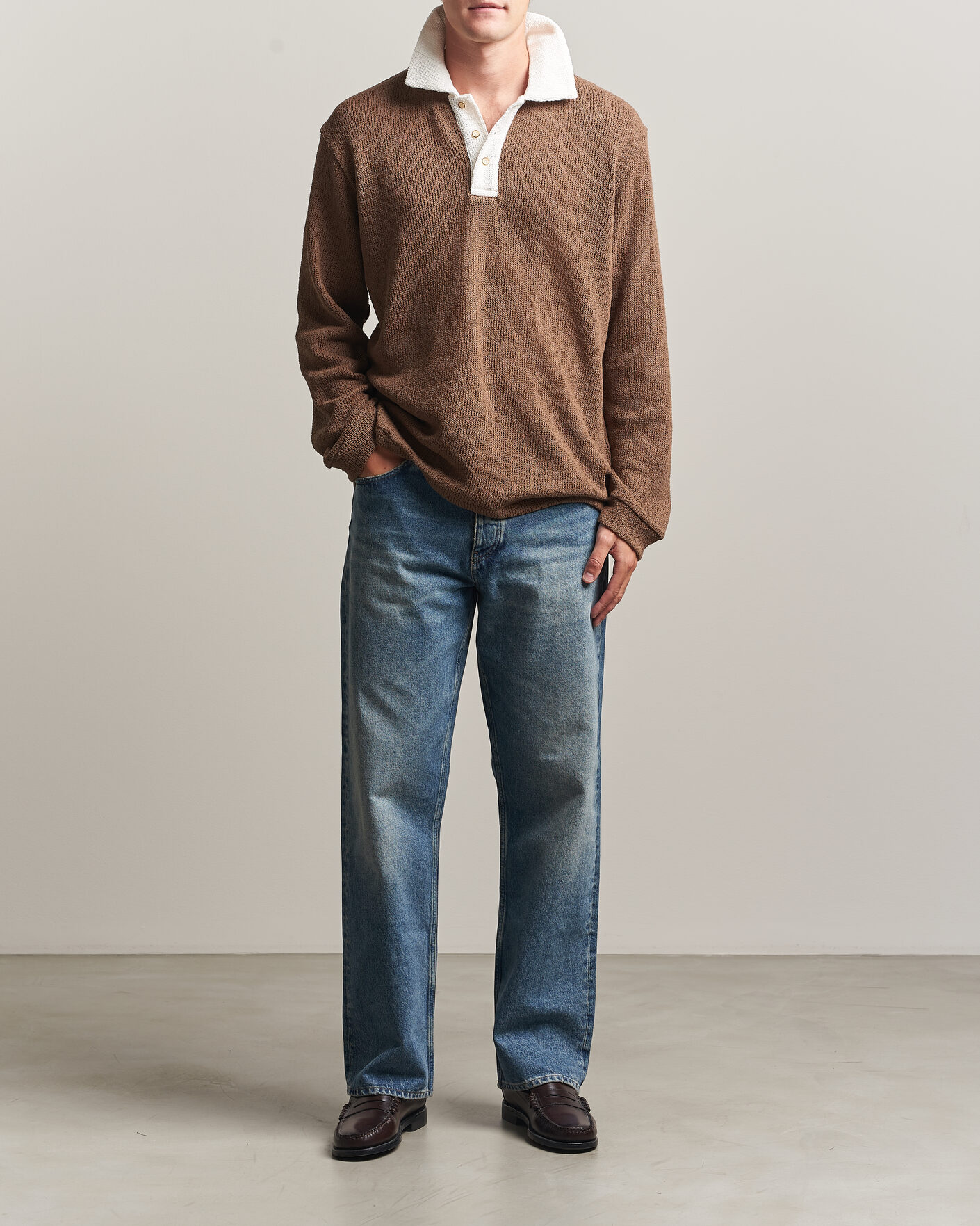 Homme | Pulls Et Tricots | Palmes | Knitted Rugby Brown