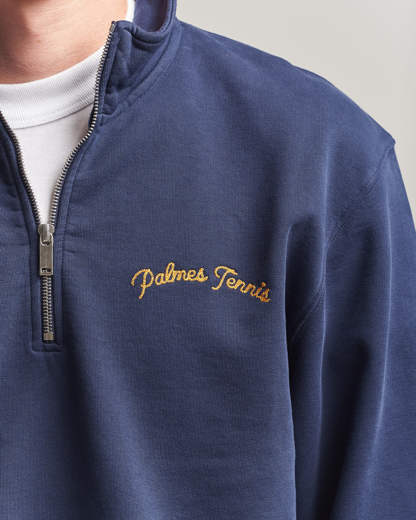 Heren | Truien | Palmes | Western Zip Sweatshirt Navy