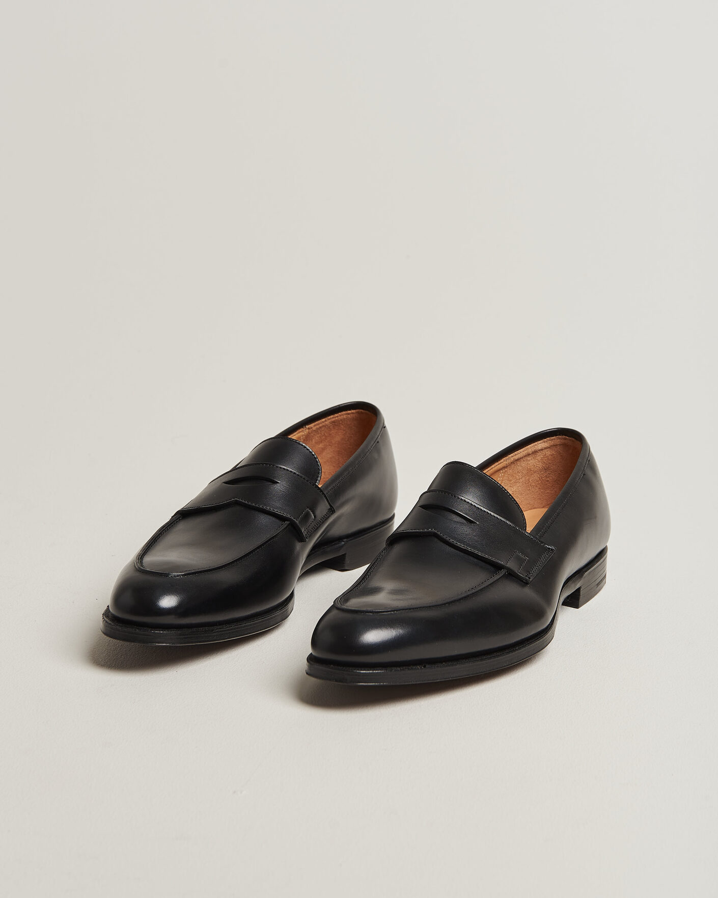 Heren | Instappers | Crockett & Jones | Crawford Handgrade Penny Loafer Black Calf