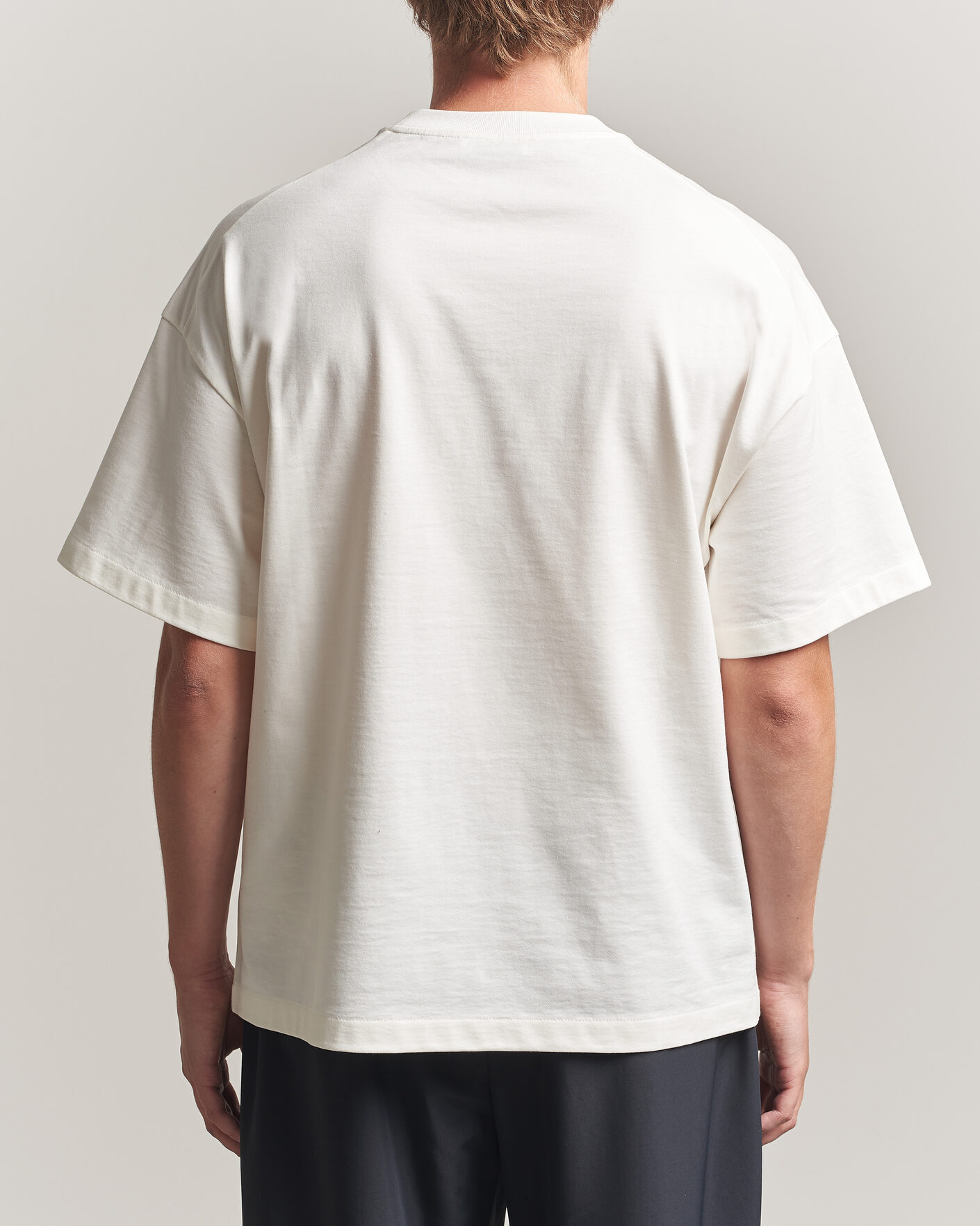 Heren | T-shirts | Jil Sander | Short Sleeve Side Logo T-Shirt Off White