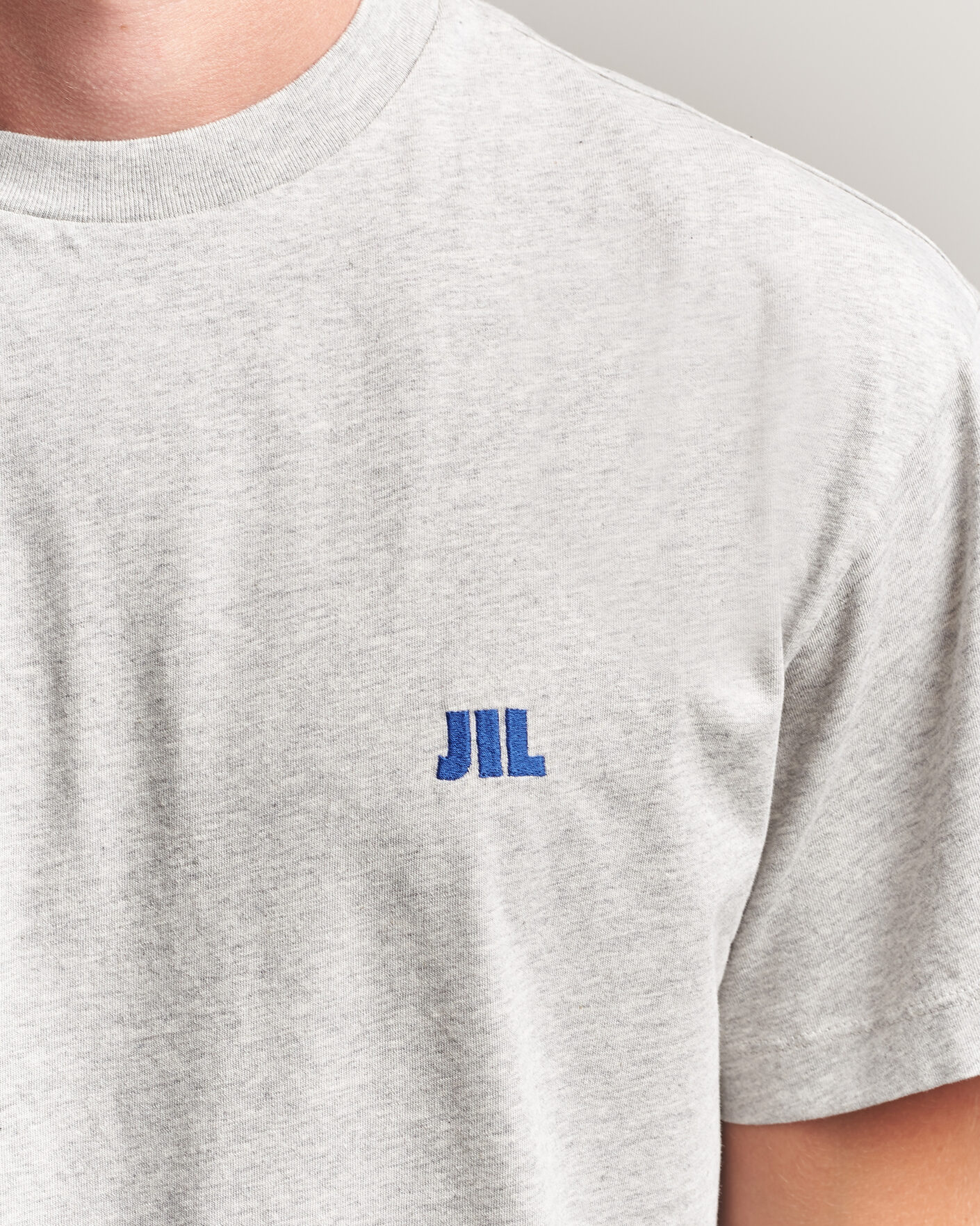 Homme | T-shirts | Jil Sander | Short Sleeve Jil Logo T-Shirt Light Grey