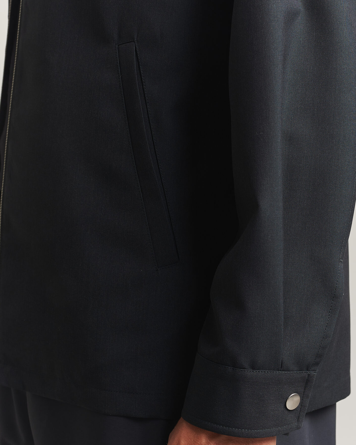 Heren | Overhemden | Jil Sander | Zip Shirt Jacket Charcoal