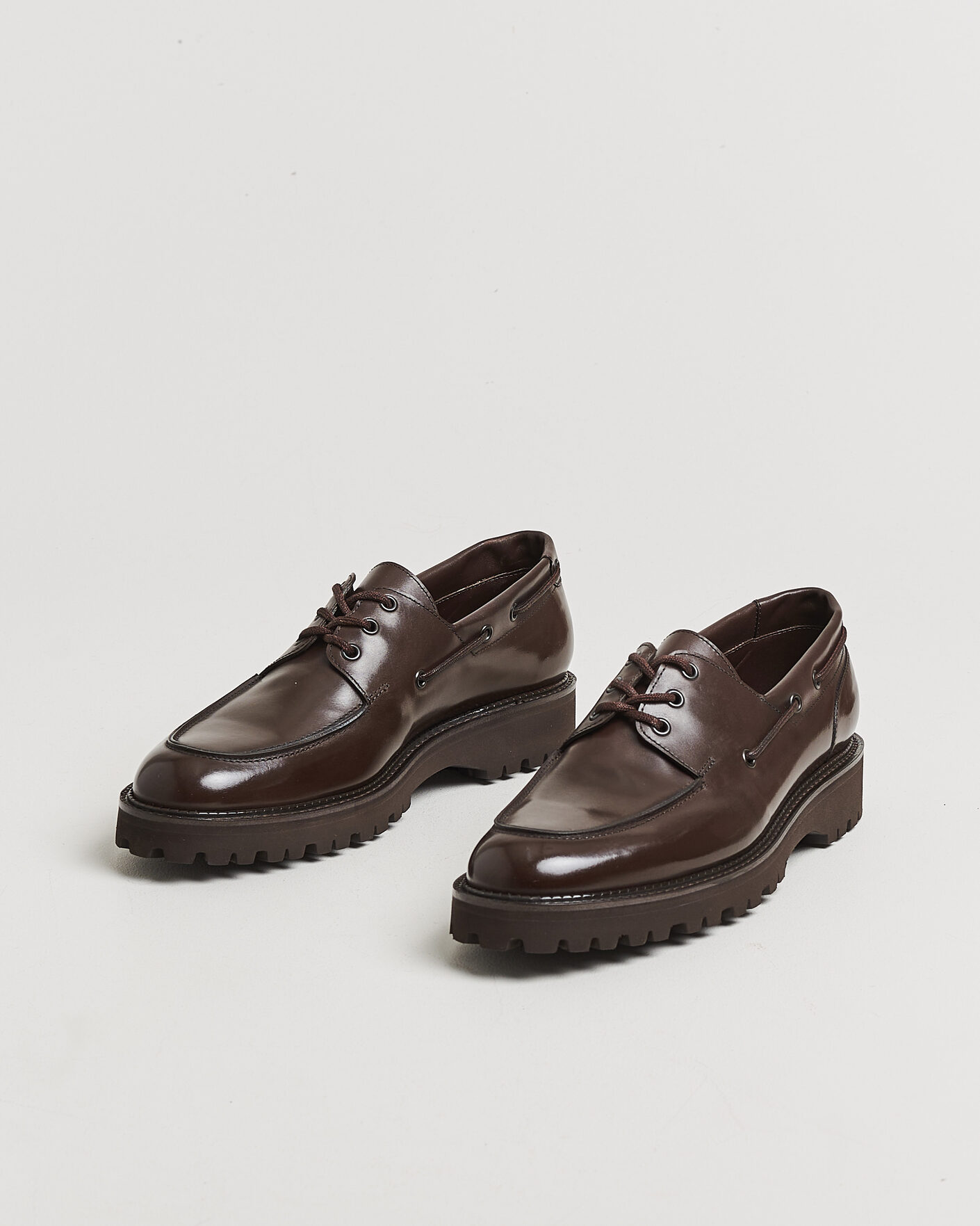 Homme | Derbies | John Lobb | Tide Moc Toe Derby Dark Brown Calf