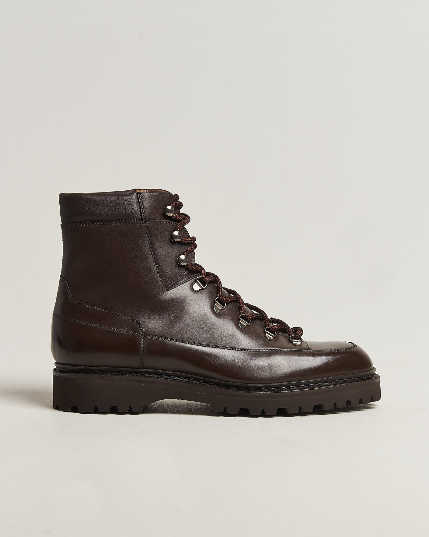 Homme | Bottes | John Lobb | Sommet Lace Up Boots Dark Brown Calf