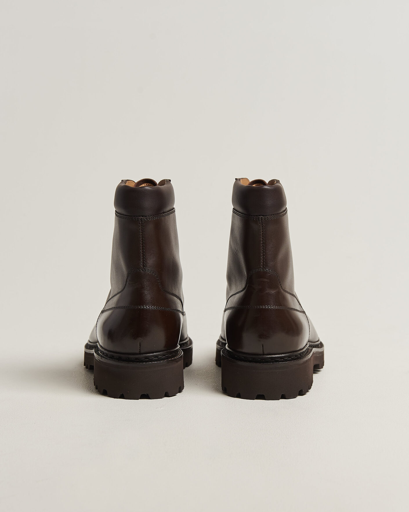 Homme | Bottes | John Lobb | Sommet Lace Up Boots Dark Brown Calf