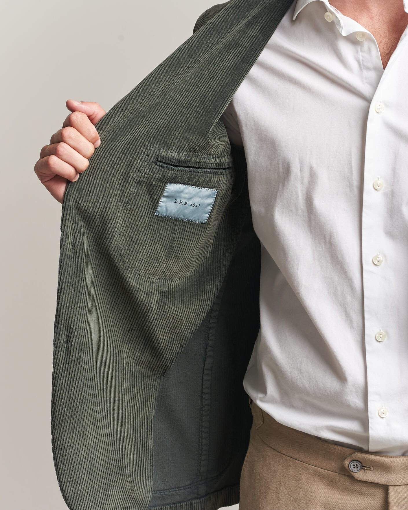 Homme | Blazers | L.B.M. 1911 | Jack Corduroy Blazer Soft Green