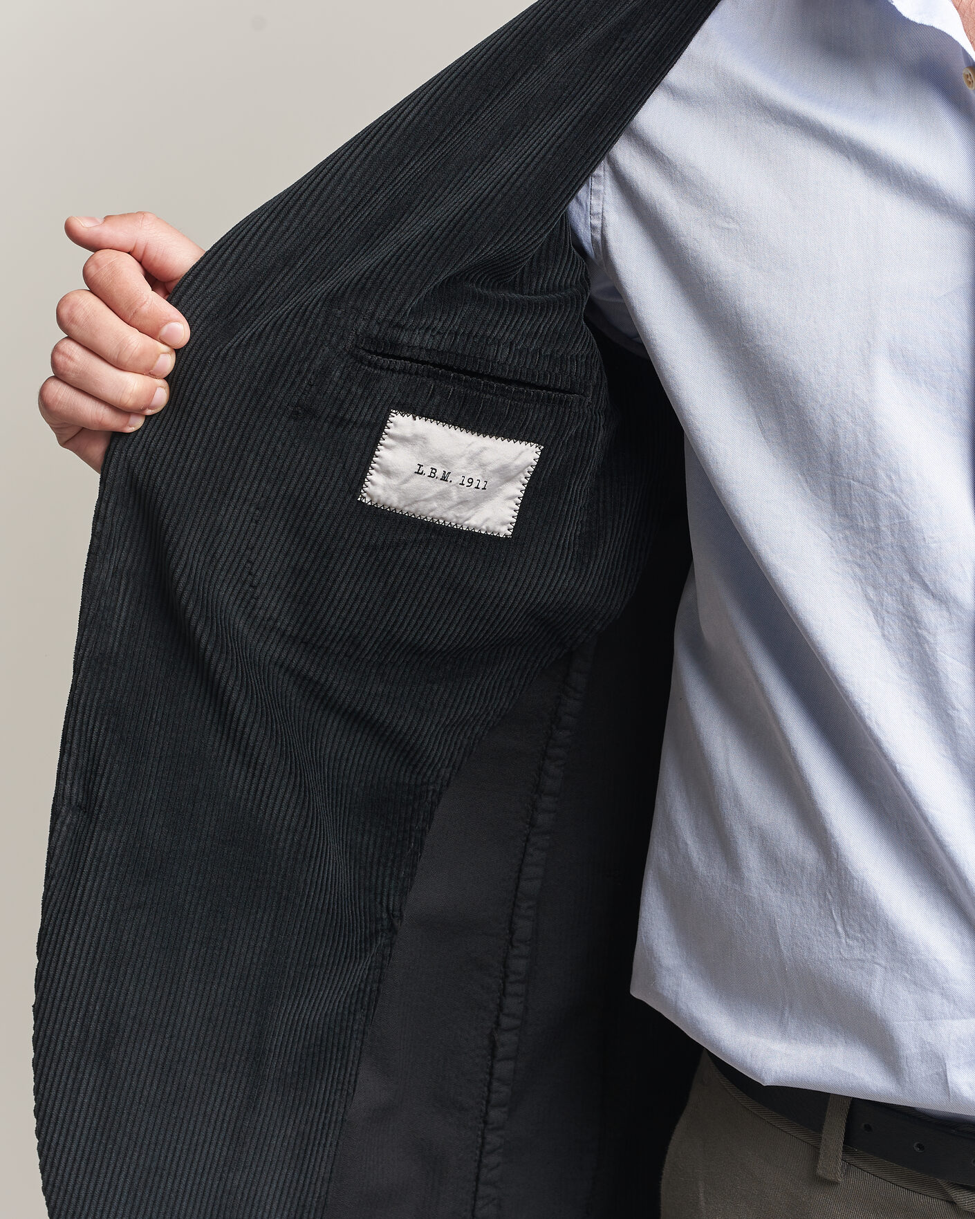 Heren | Blazers | L.B.M. 1911 | Jack Corduroy Blazer Black