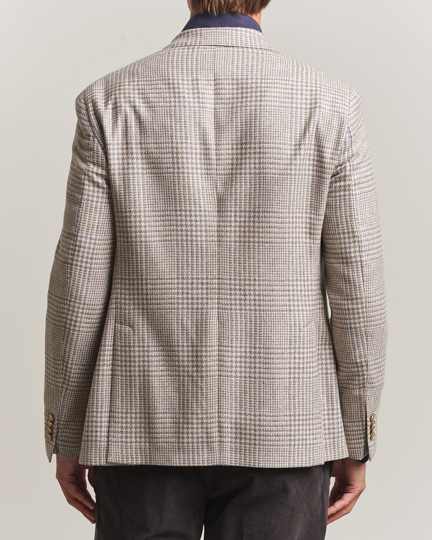 Homme | Blazers | L.B.M. 1911 | Jack Regular Check Wool/Cashmere/Silk Blazer Brown