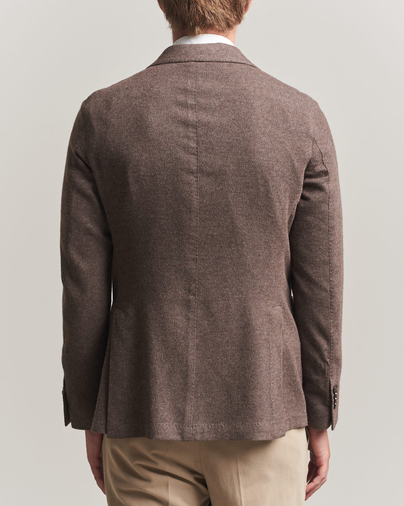 Heren | Blazers | L.B.M. 1911 | Jack Knitted Cashmere Mix Blazer Brown