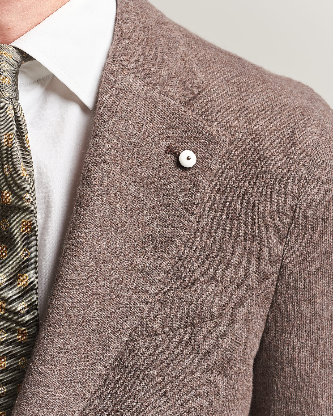 Heren | Blazers | L.B.M. 1911 | Jack Knitted Cashmere Mix Blazer Brown