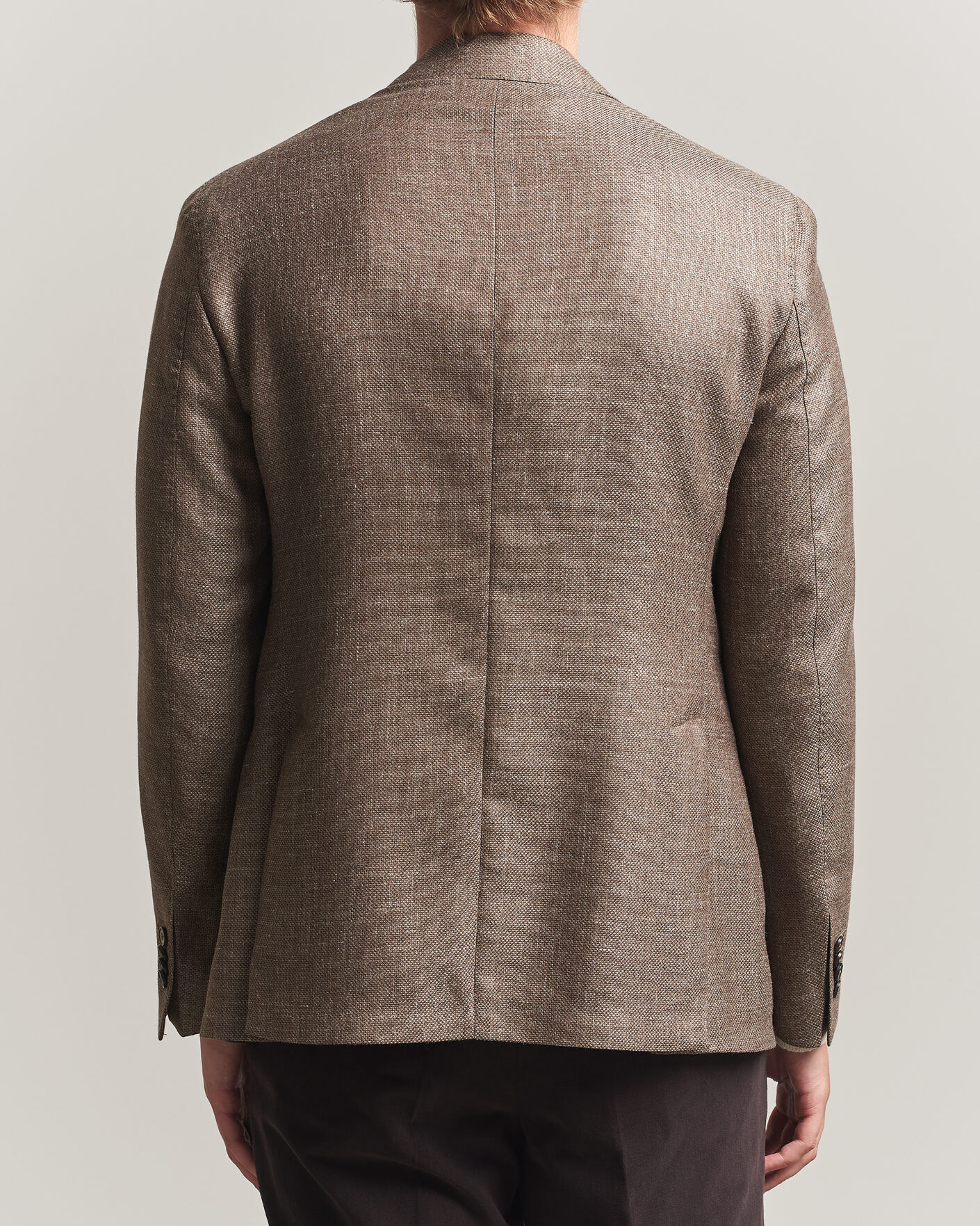 Homme | Blazers | L.B.M. 1911 | Jack Wool/Silk Hopsack Blazer Brown