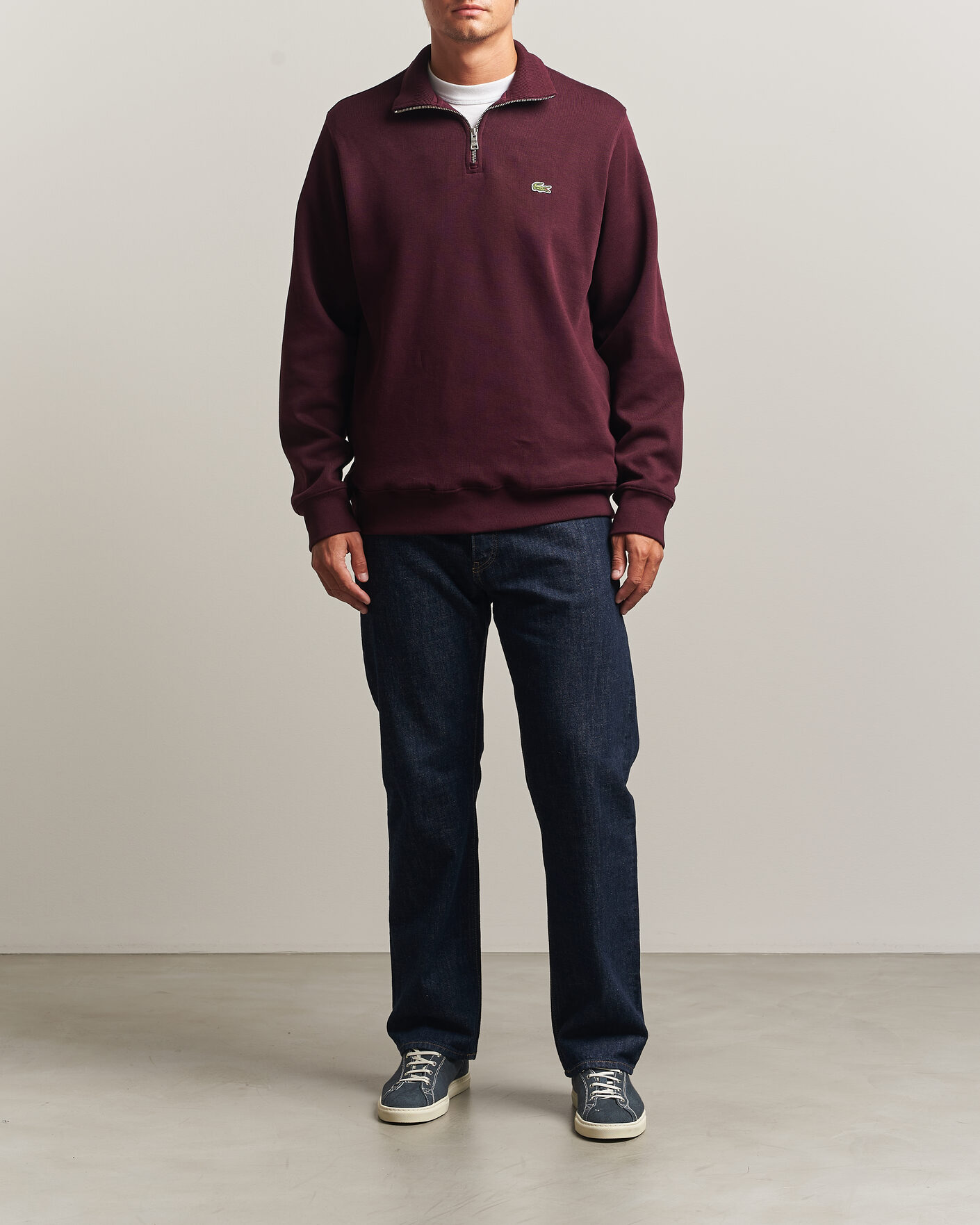 Homme | Pulls Et Tricots | Lacoste | Rib Interlock Half Zip Oxalis