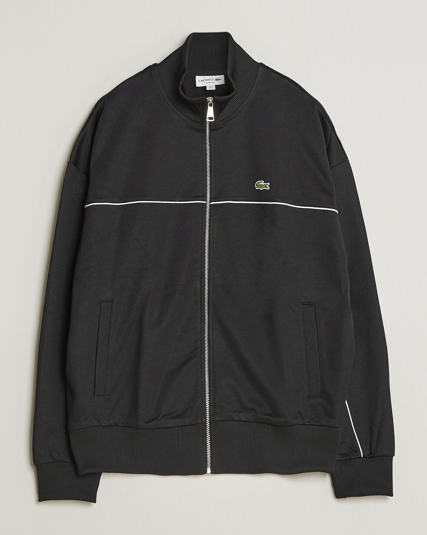 Heren | Truien | Lacoste | Piqué Track Jacket Black