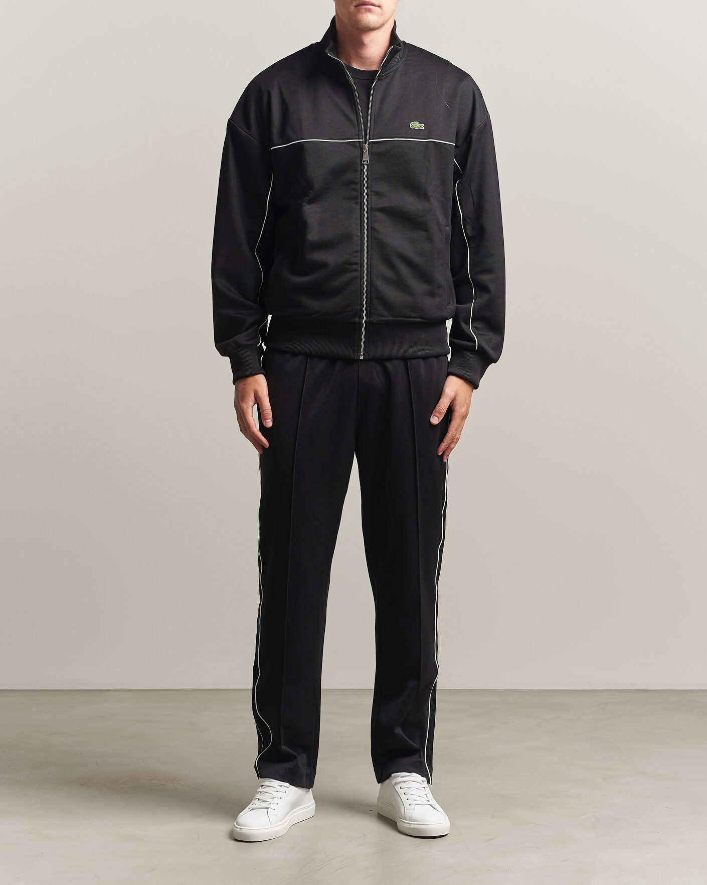 Heren | Truien | Lacoste | Piqué Track Jacket Black