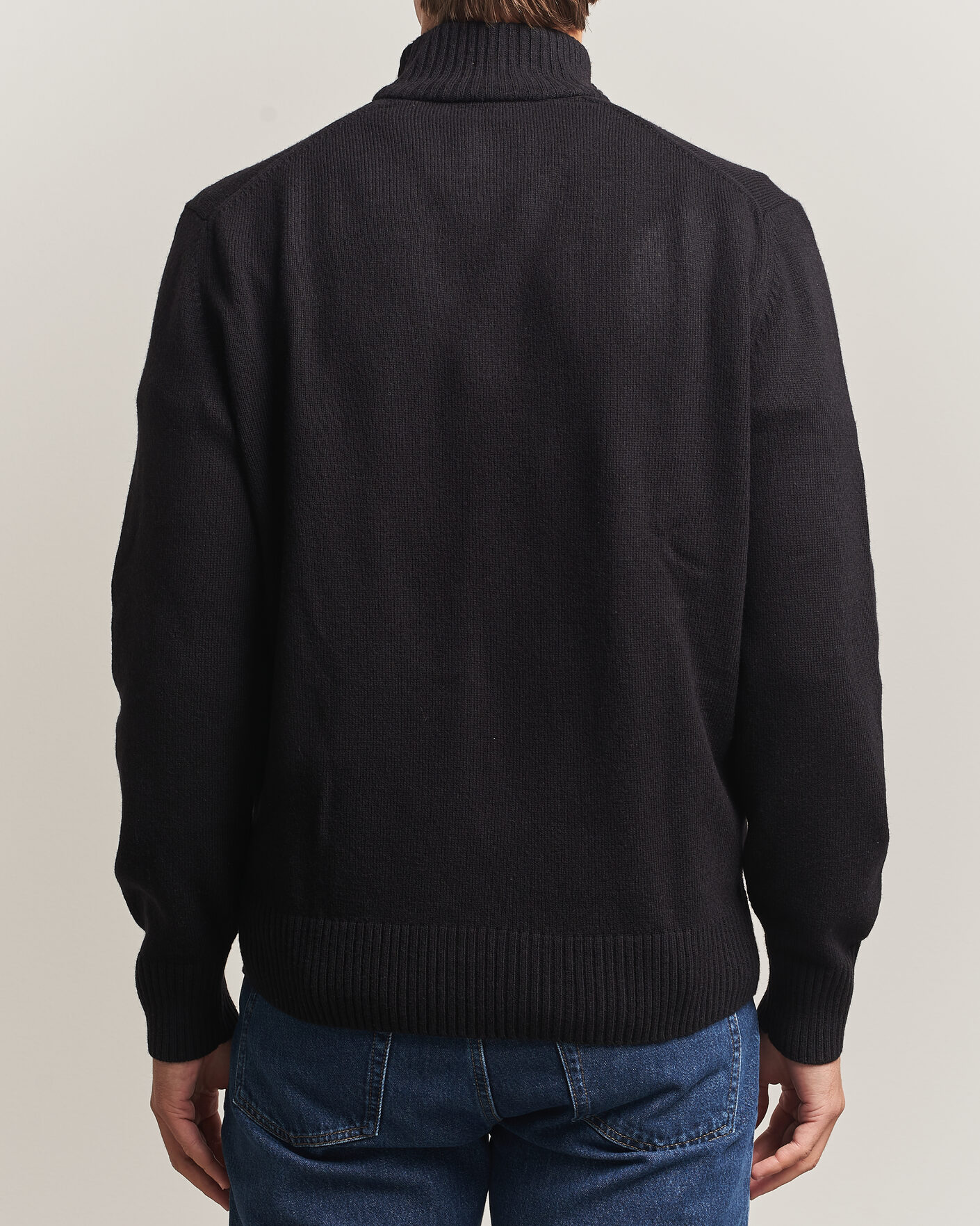 Homme | Pulls Et Tricots | Lacoste | Carded Wool Half Zip Black