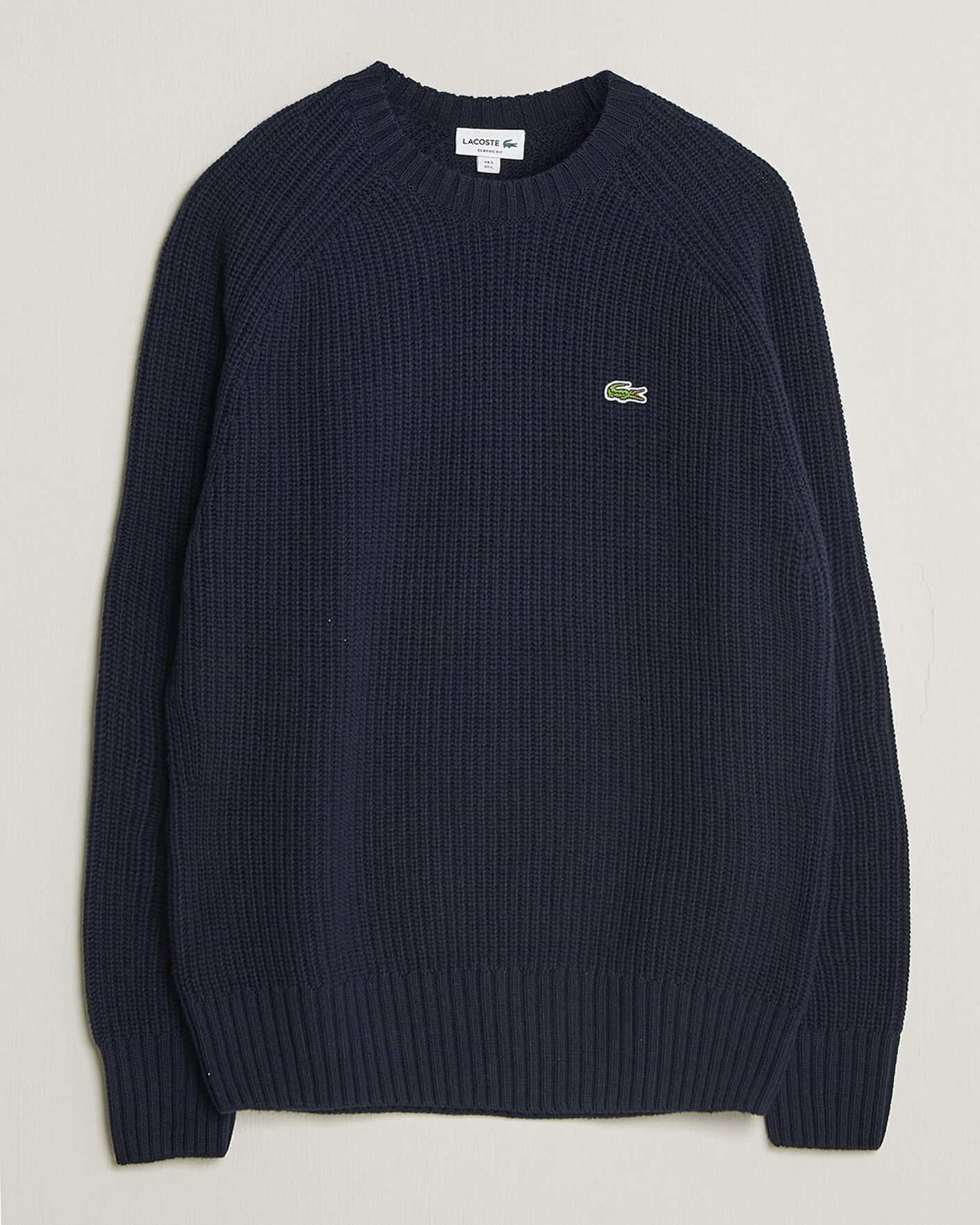 Homme | Pulls Et Tricots | Lacoste | Heavy Wool Knitted Sweater Navy Blue