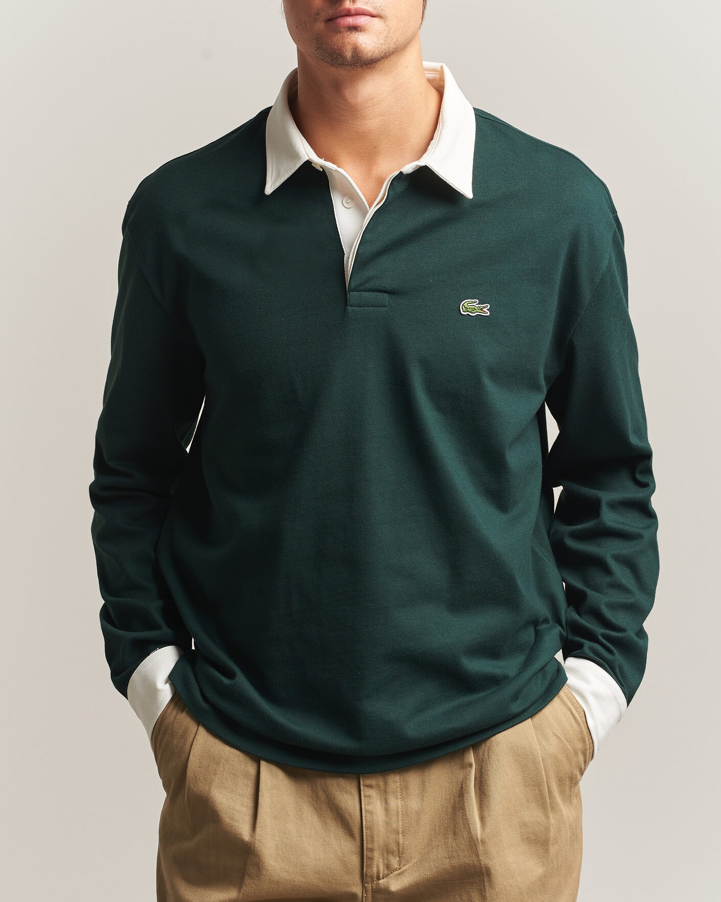 Homme | Pulls Et Tricots | Lacoste | Heavy Cotton Rugger Sinople