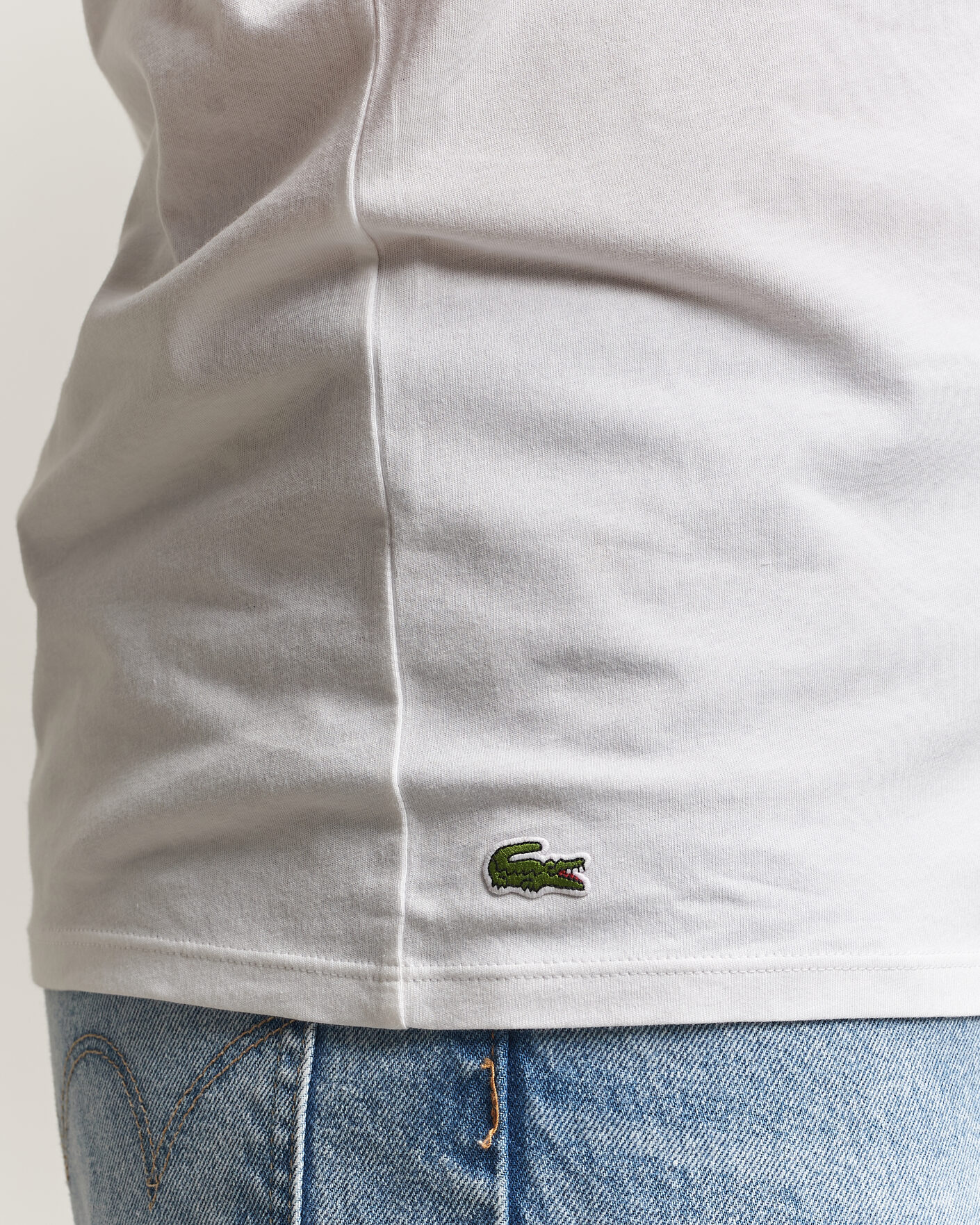 Homme | T-shirts | Lacoste | 3-Pack Crew Neck T-Shirt White