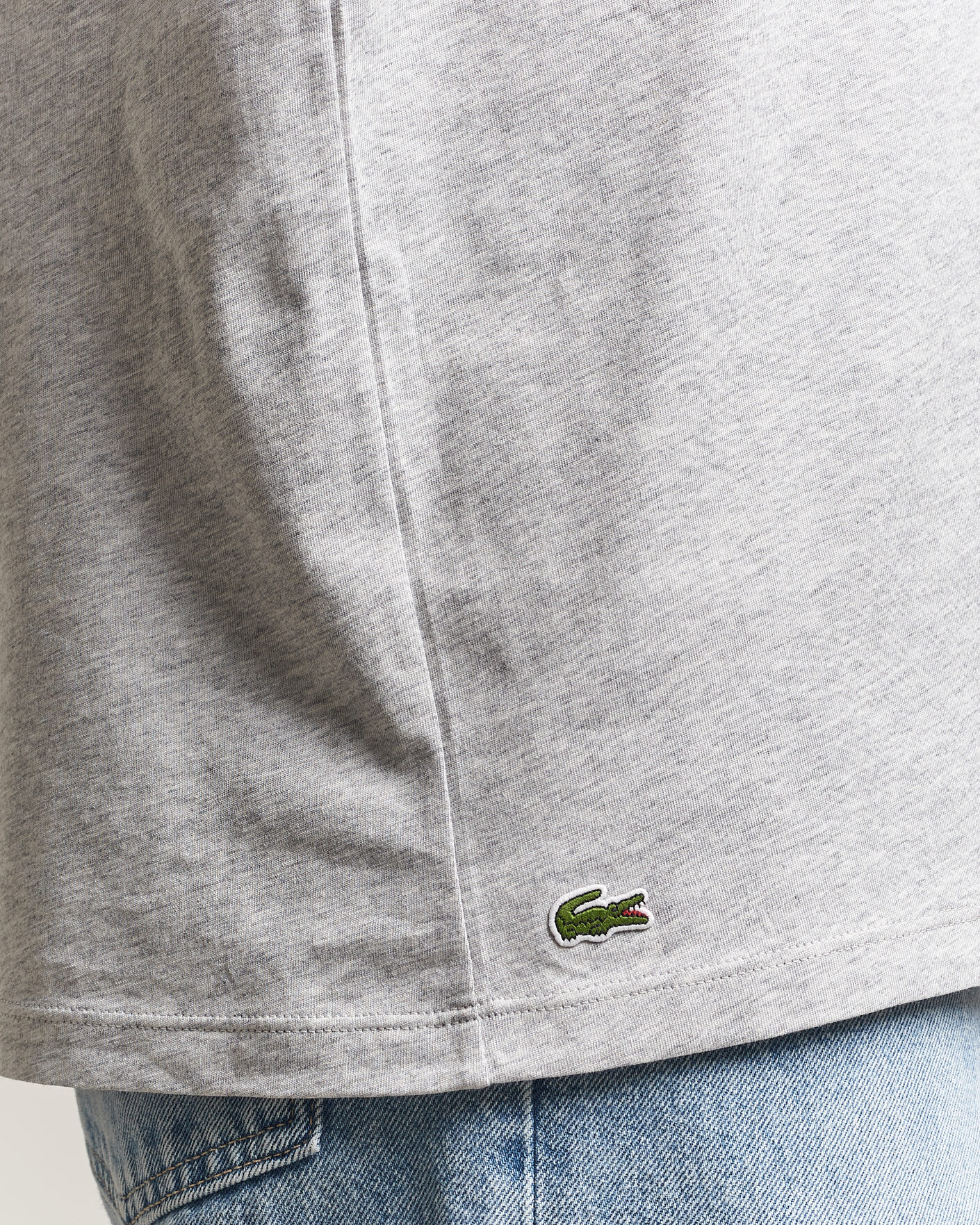 Homme | T-shirts | Lacoste | 3-Pack Crew Neck T-Shirt White/Grey/Black