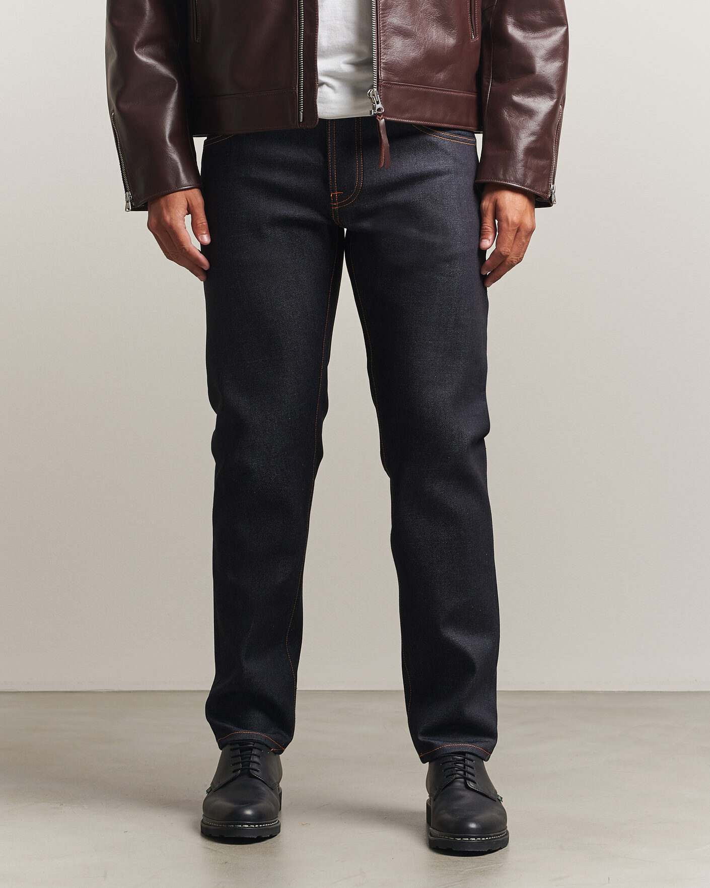 Homme | Jeans | Nudie Jeans | Solid Ollie Jeans Dry Japan Selvage