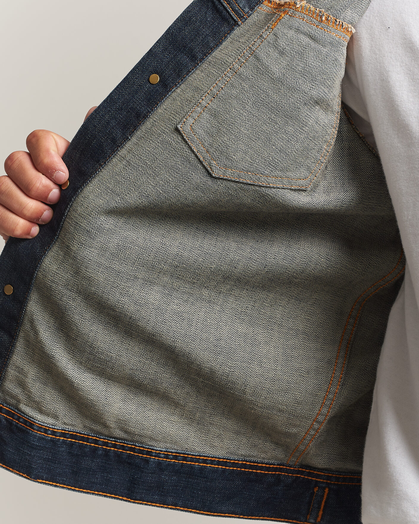 Heren | Jassen | Nudie Jeans | Conny Denim Jacket Big Wave Blue