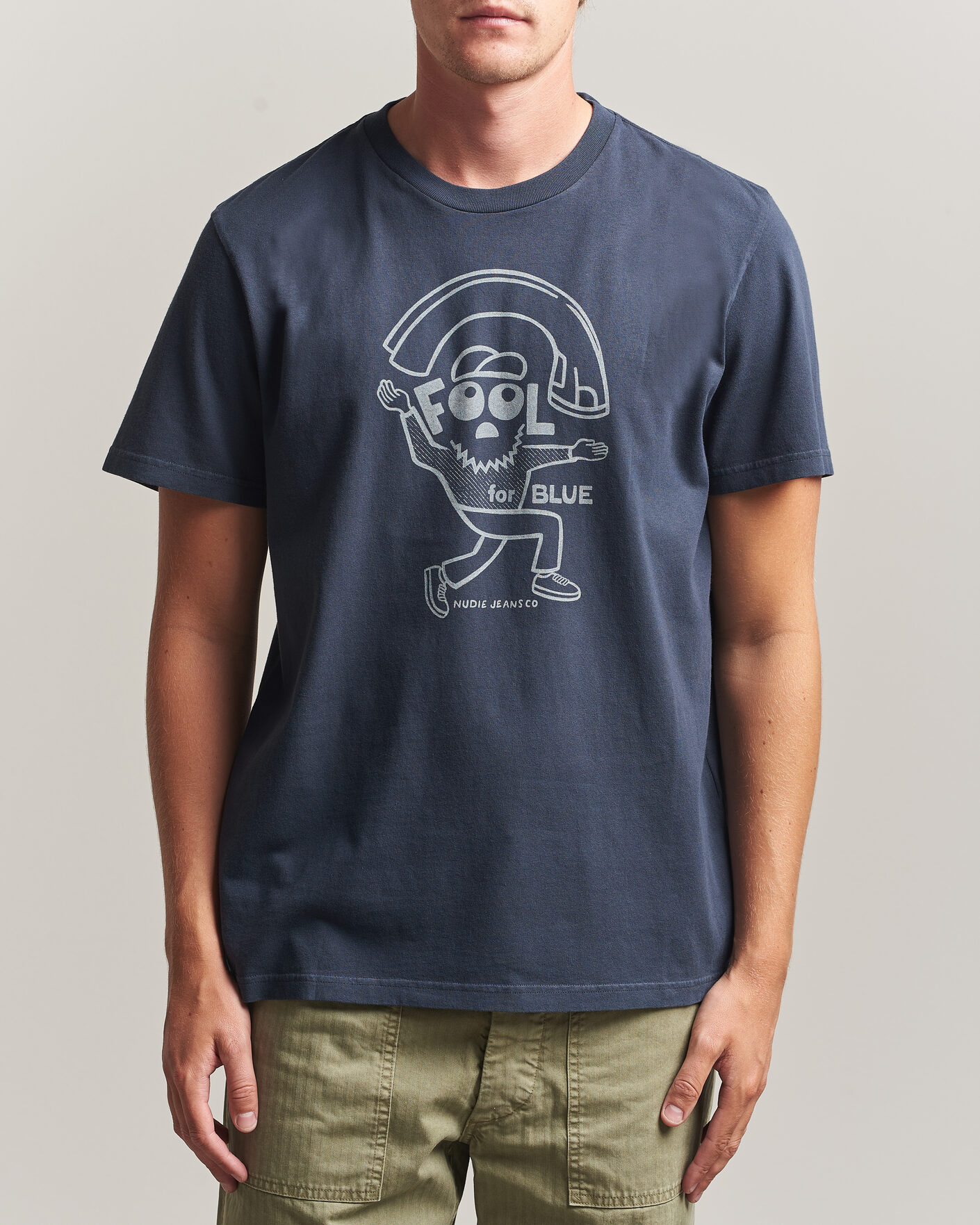 Homme | T-shirts | Nudie Jeans | Roy Jeanjuggler T-Shirt Dark Blue