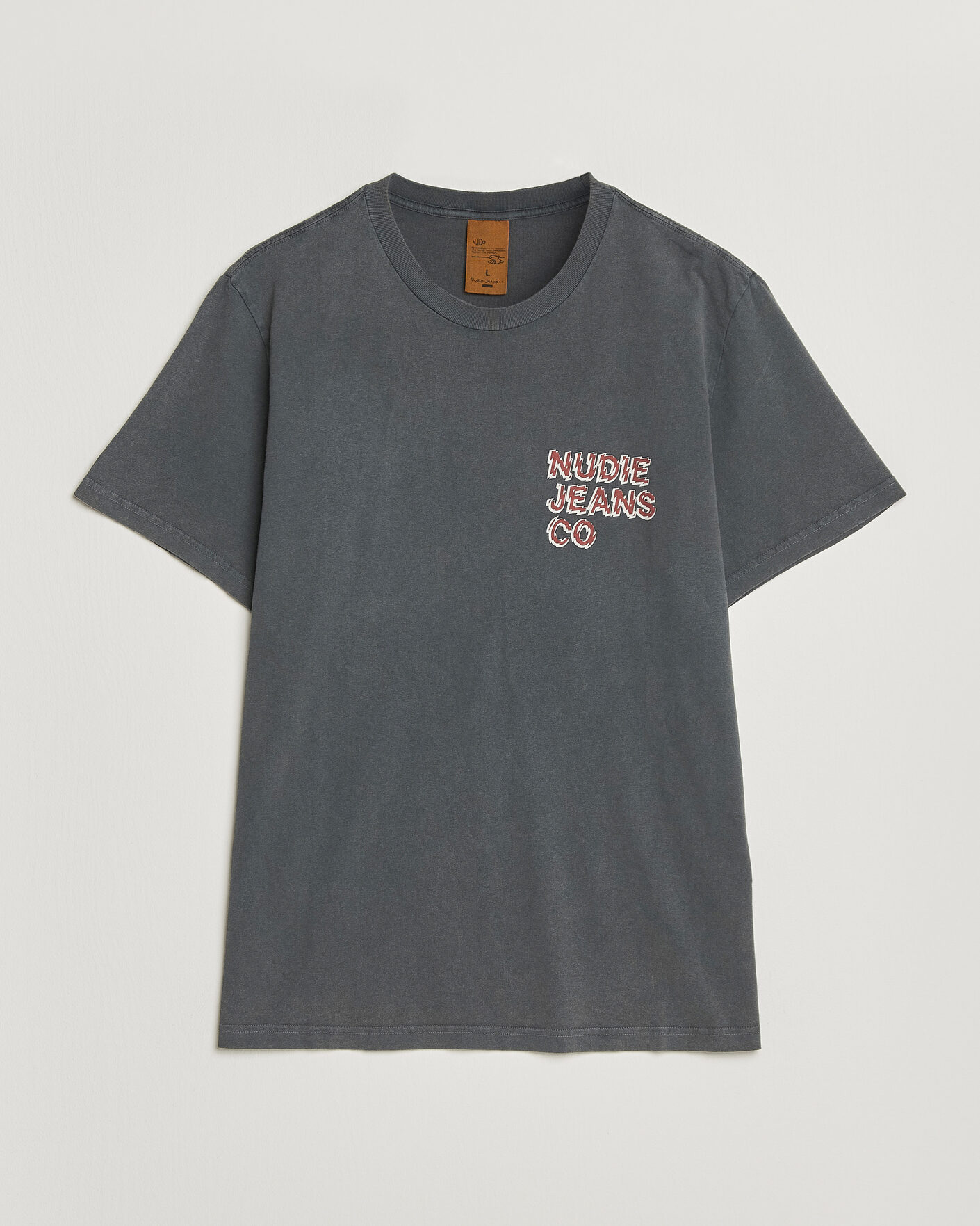 Heren | T-shirts | Nudie Jeans | Roy Life Tracks T-Shirt Antracite