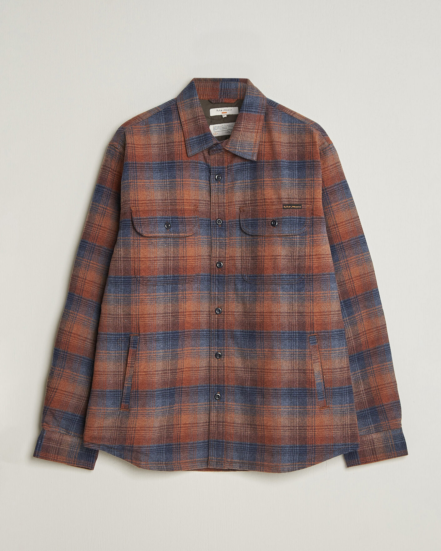 Heren | Overhemden | Nudie Jeans | Glenn Padded Checked Overshirt Multi