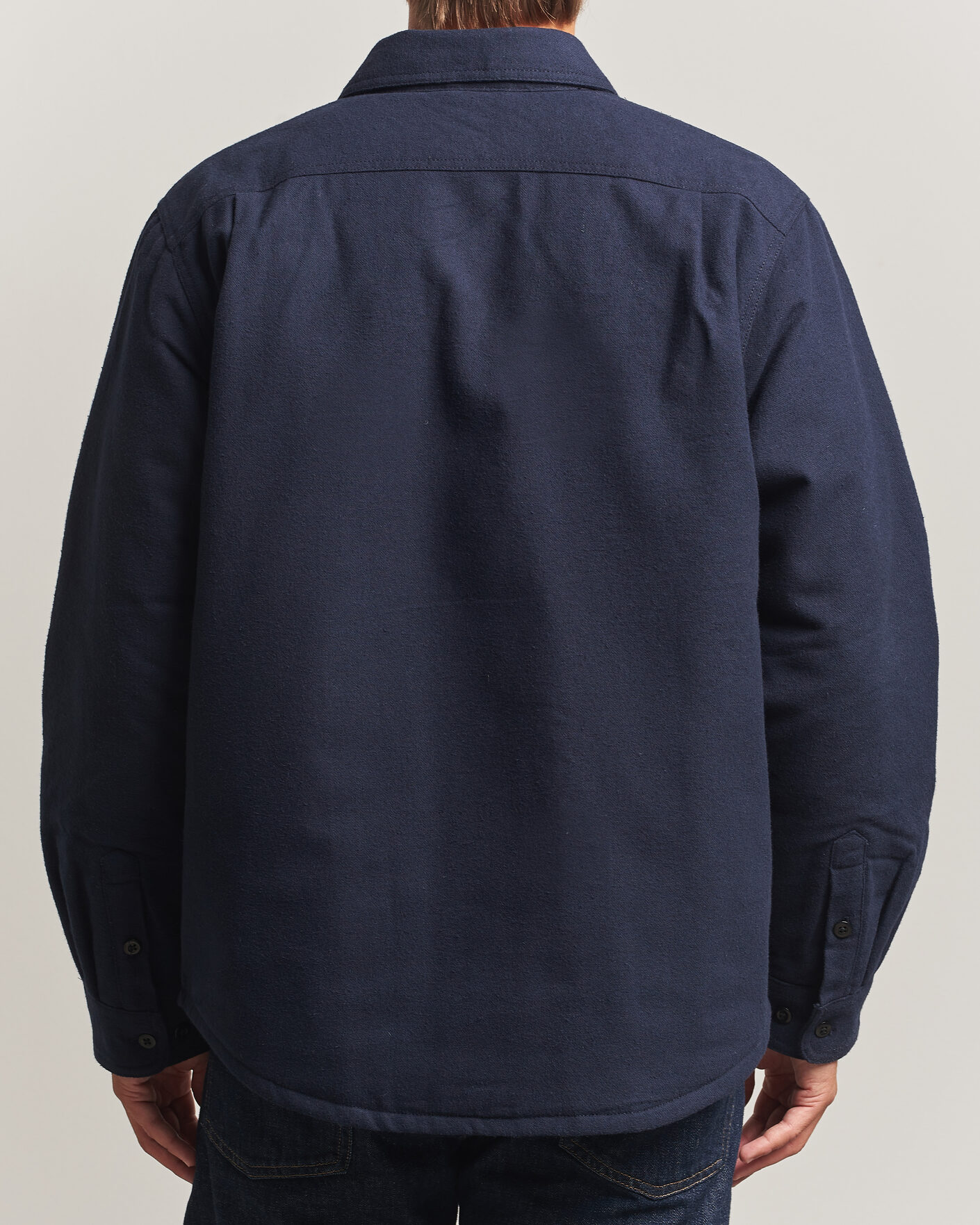 Heren | Overhemden | Nudie Jeans | Glenn Padded Overshirt Blueberry