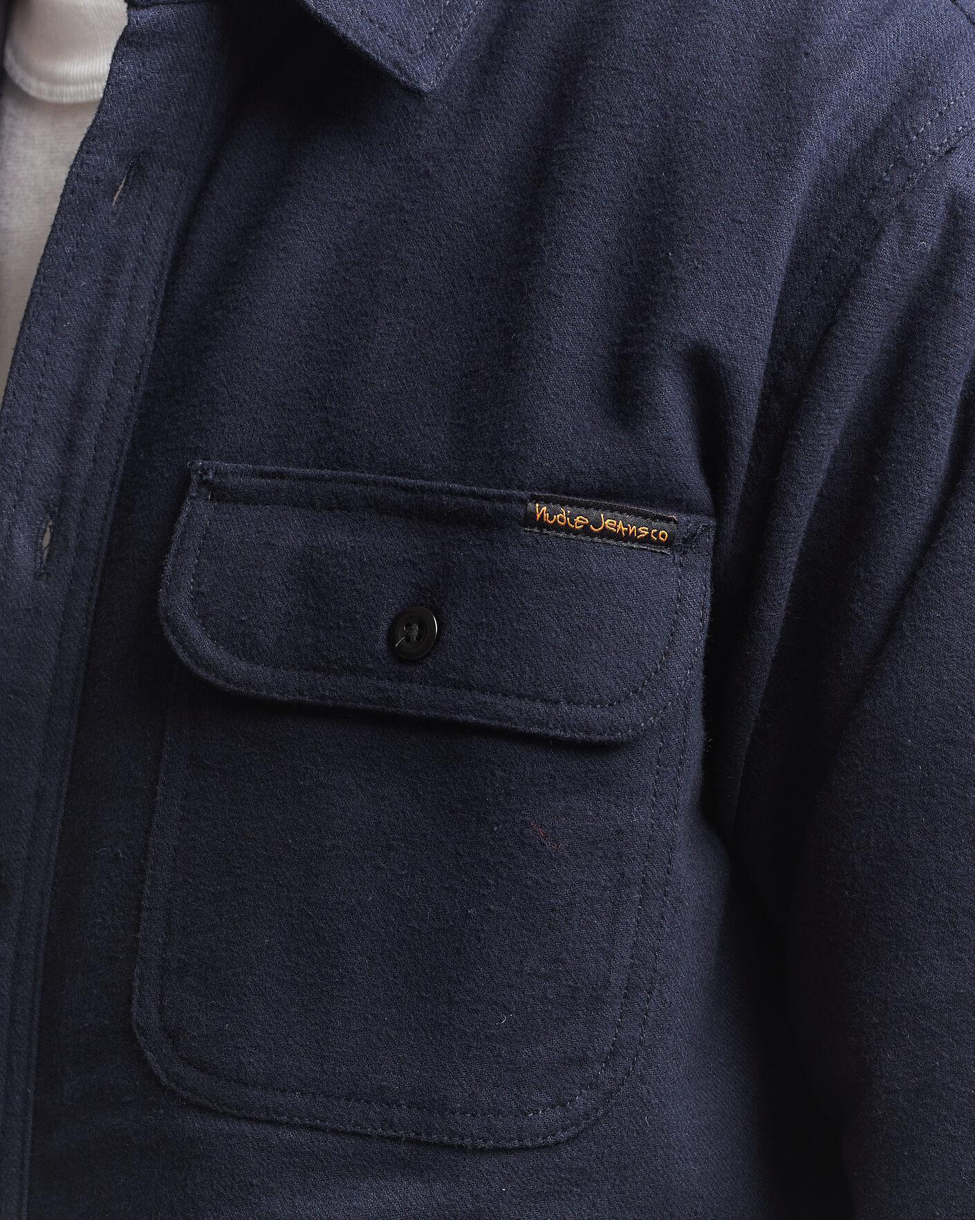 Heren | Overhemden | Nudie Jeans | Glenn Padded Overshirt Blueberry