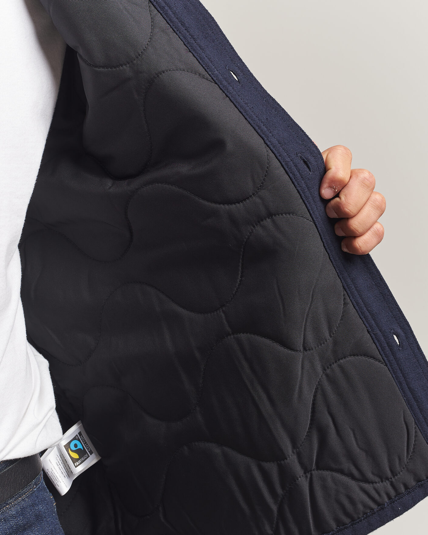 Heren | Overhemden | Nudie Jeans | Glenn Padded Overshirt Blueberry