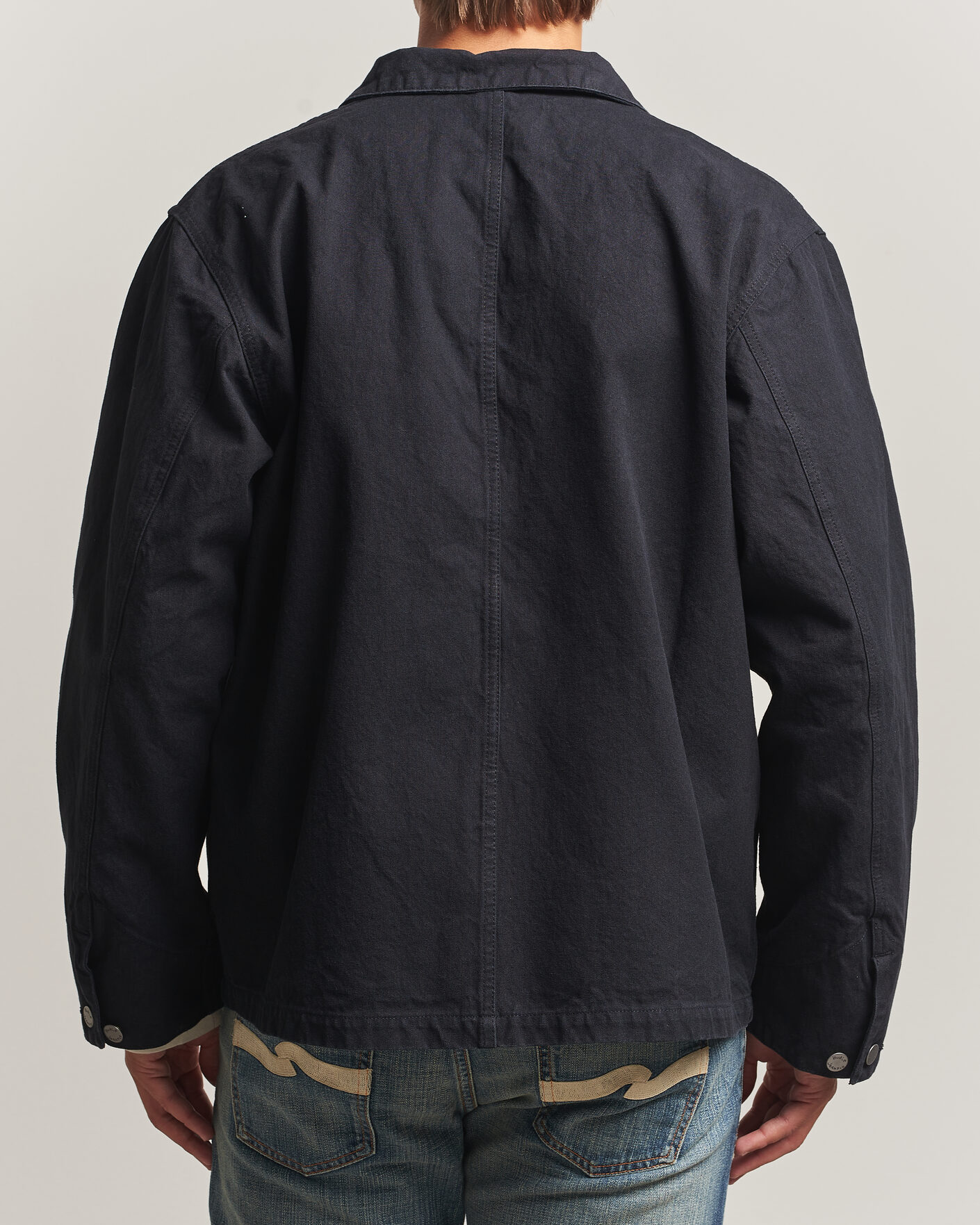 Homme | Manteaux Et Vestes | Nudie Jeans | Howie Duck Canvas Chore Jacket Black