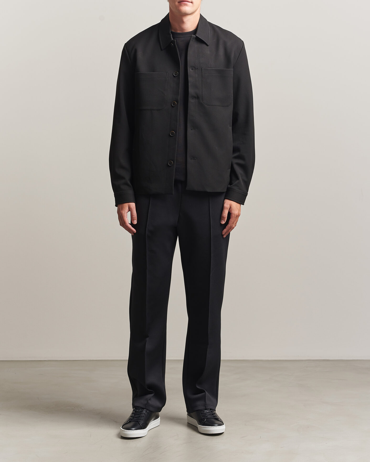 Homme | Chemises | LES DEUX | Marsielle Hybrid Jacket Black