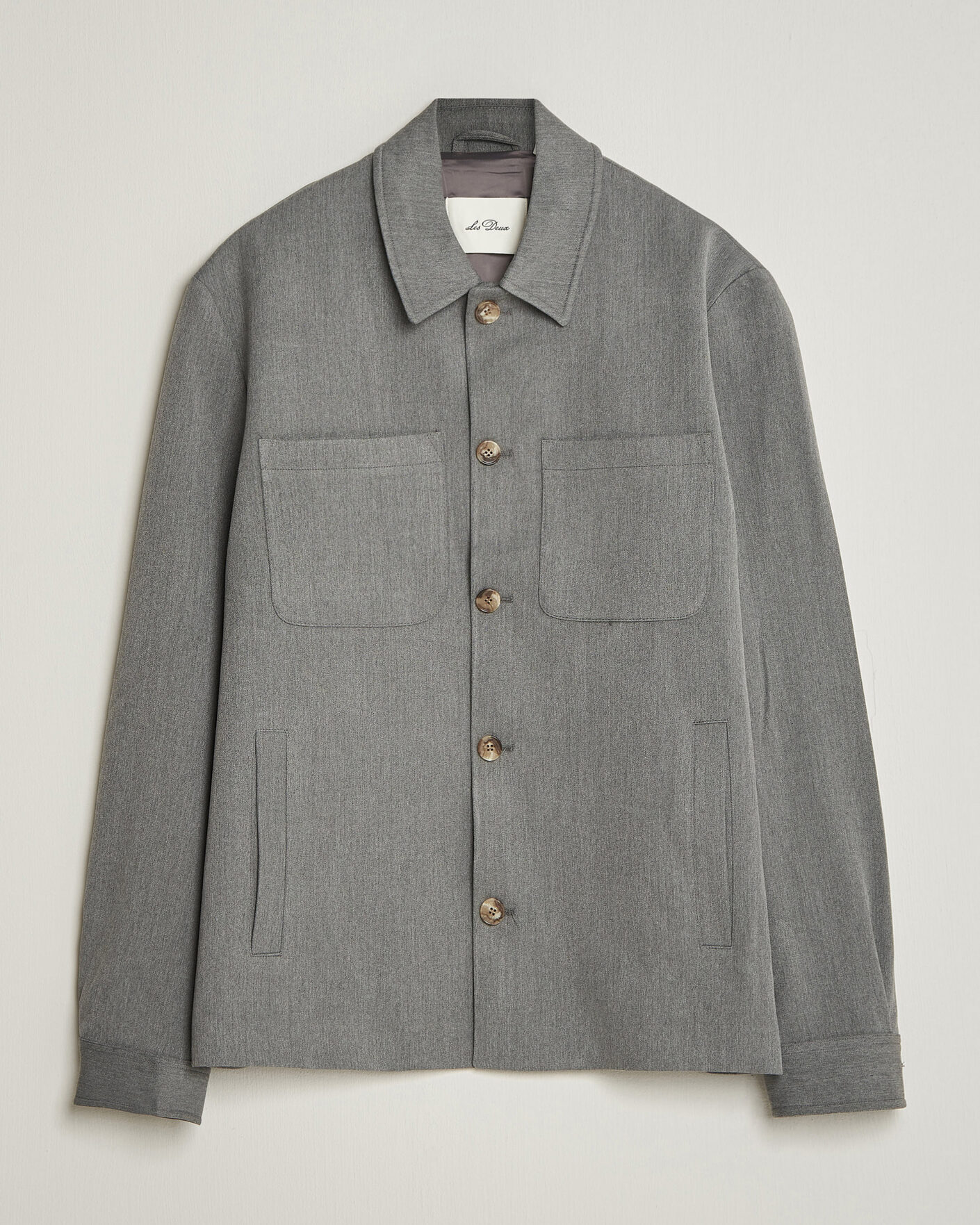 Heren | Overhemden | LES DEUX | Marsielle Hybrid Jacket Grey Melange