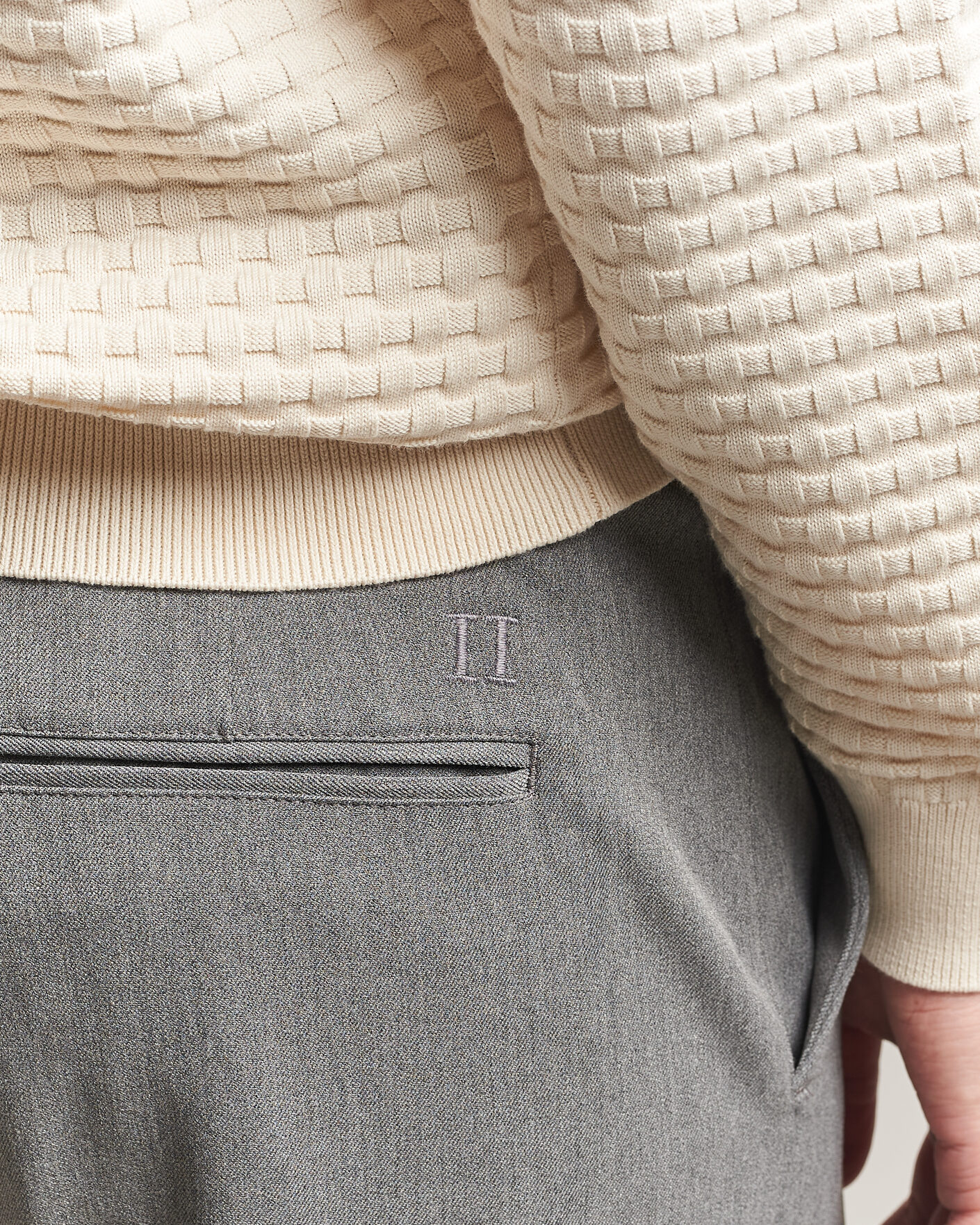 Heren | Broeken | LES DEUX | Como Solid Slack Pants Grey Melange