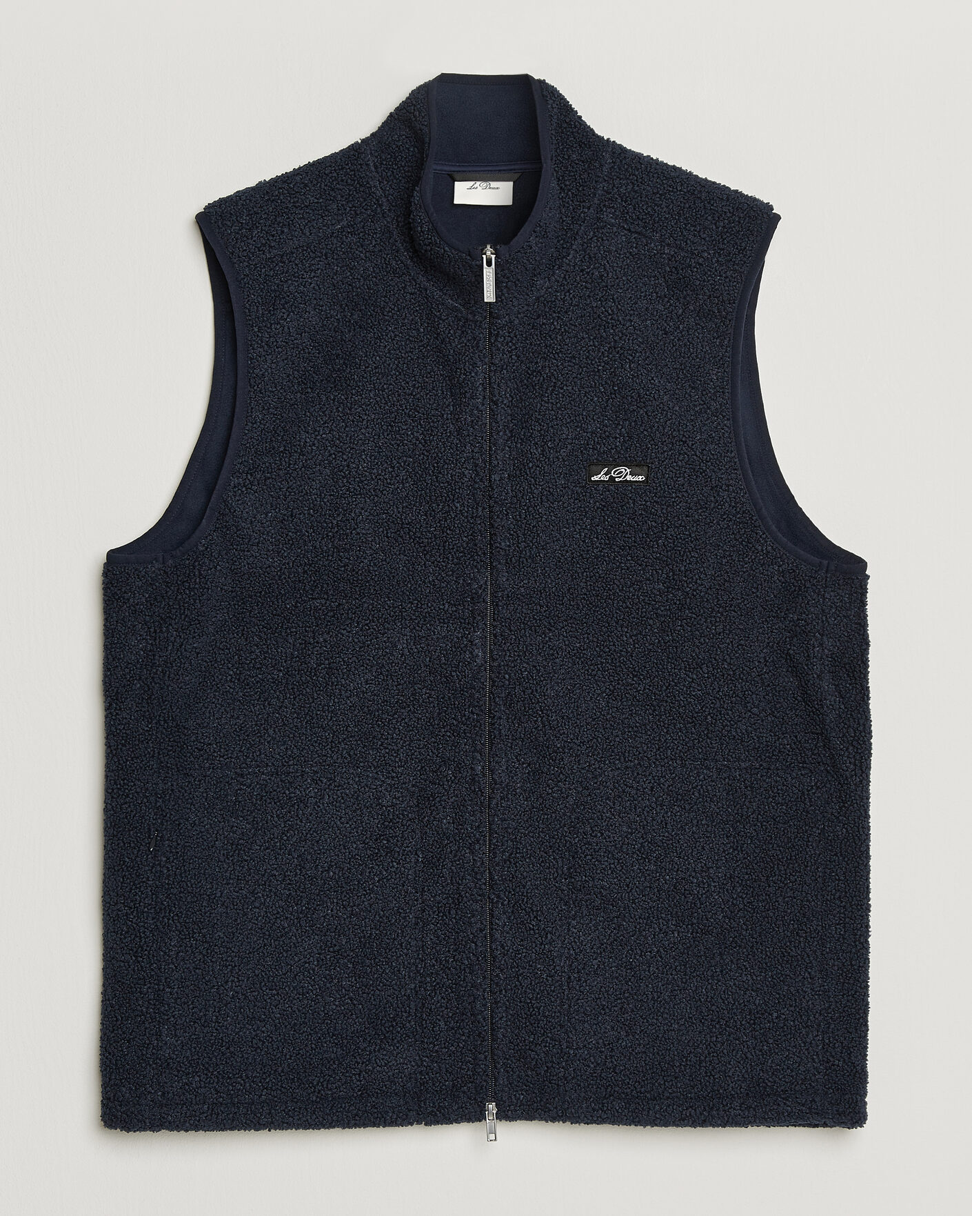 Homme | Gilets | LES DEUX | Patch Teddy Vest Dark Navy