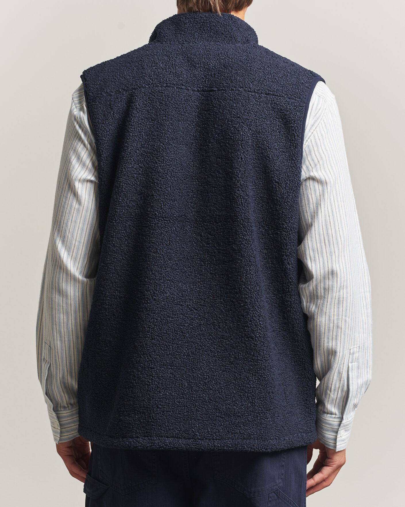 Homme | Gilets | LES DEUX | Patch Teddy Vest Dark Navy