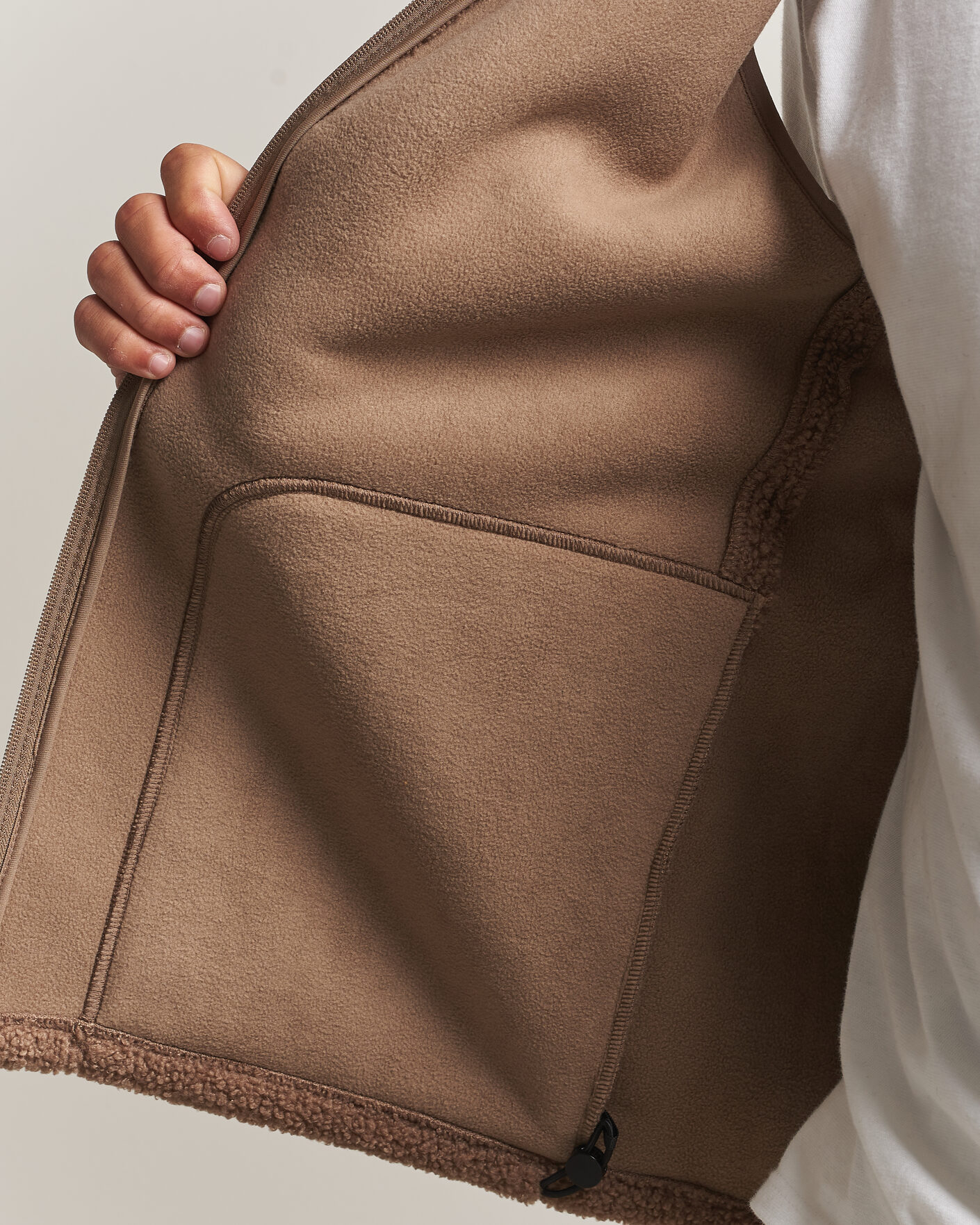 Heren | Gilets | LES DEUX | Patch Teddy Vest Caribou