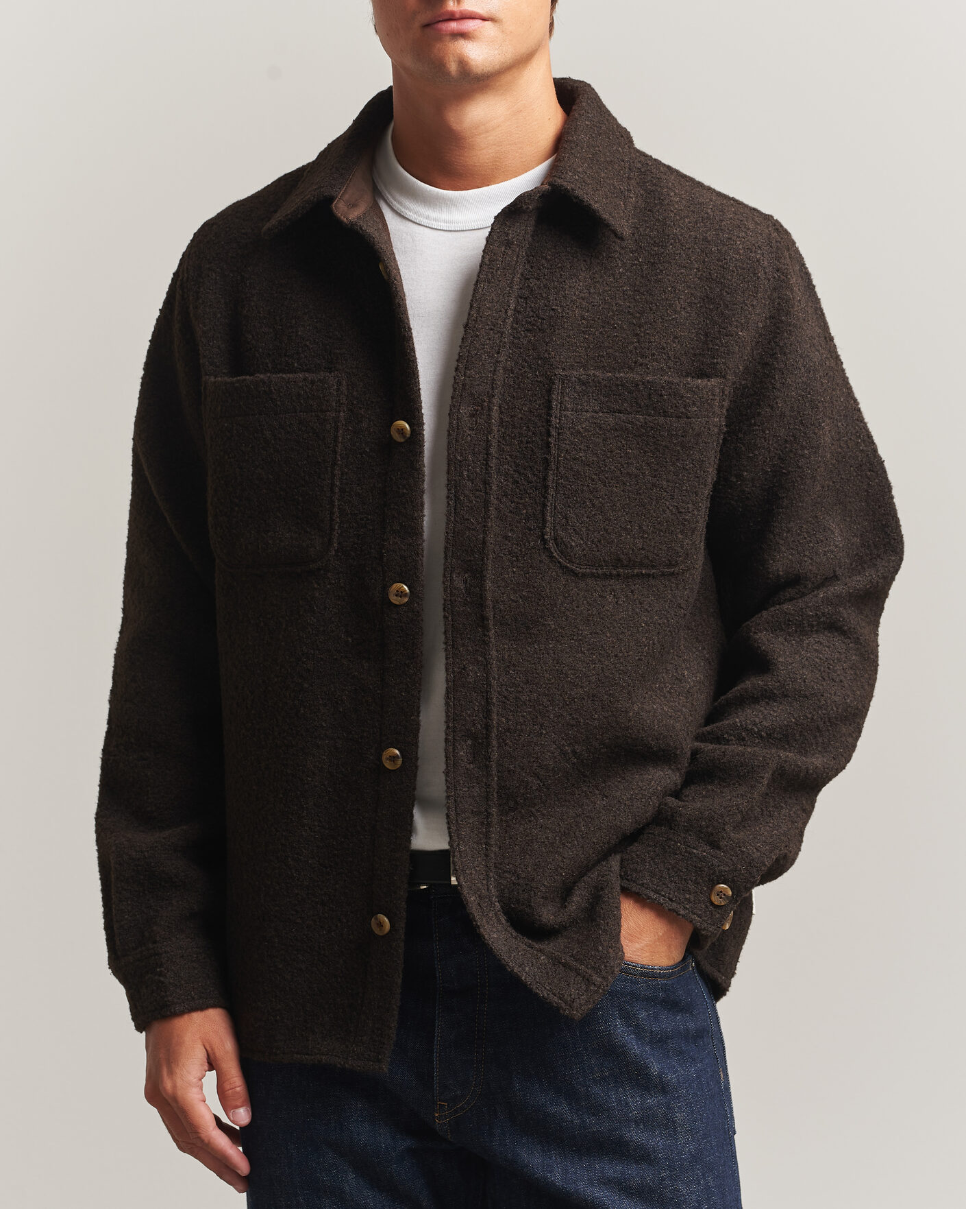 Heren | Overhemden | LES DEUX | Boucle Overshirt Delicioso