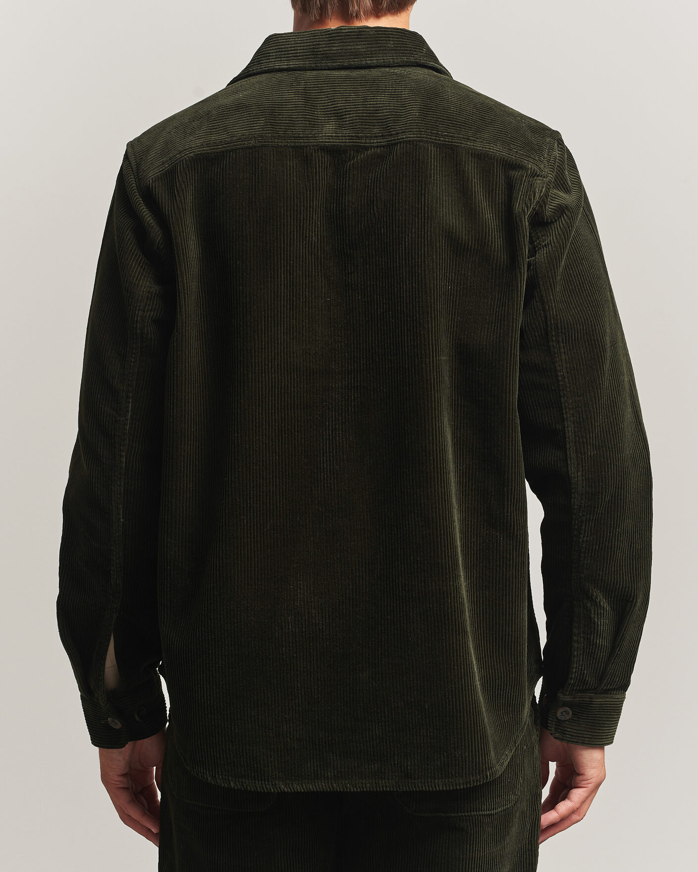 Heren | Overhemden | LES DEUX | Corduroy Overshirt Rosin Green