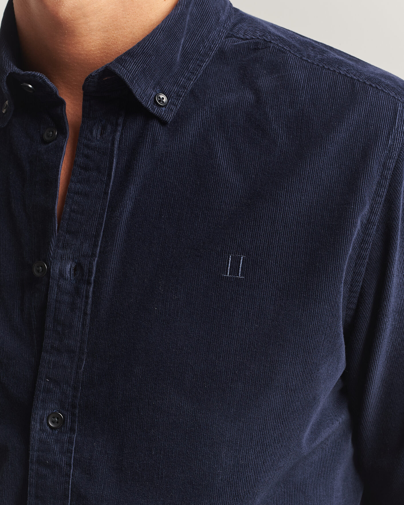 Heren | Overhemden | LES DEUX | Pinwale Corduroy Shirt Dark Navy