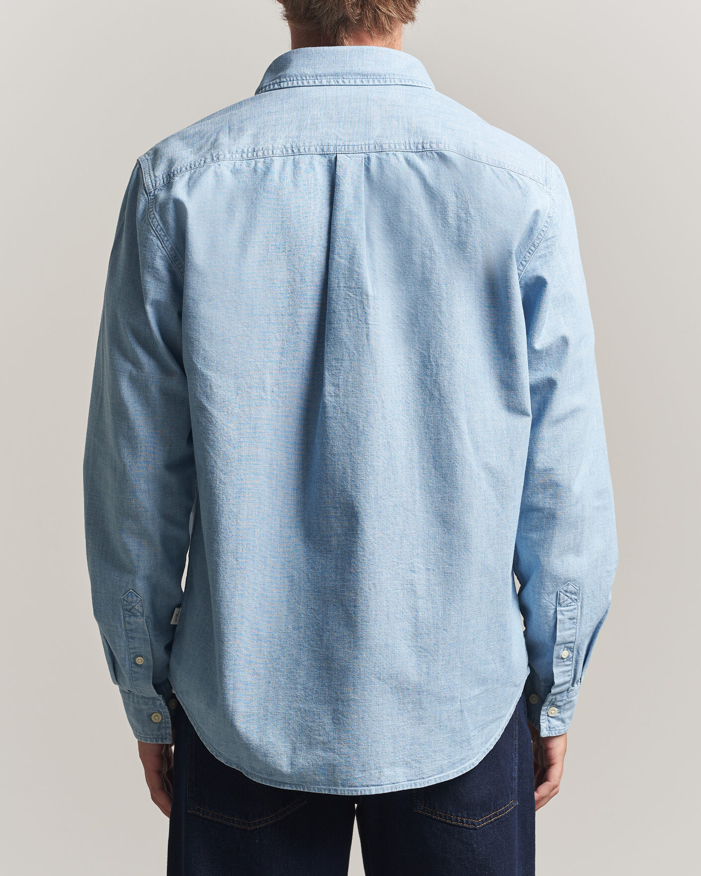 Heren | Overhemden | LES DEUX | Chambray Shirt Light Blue Wash