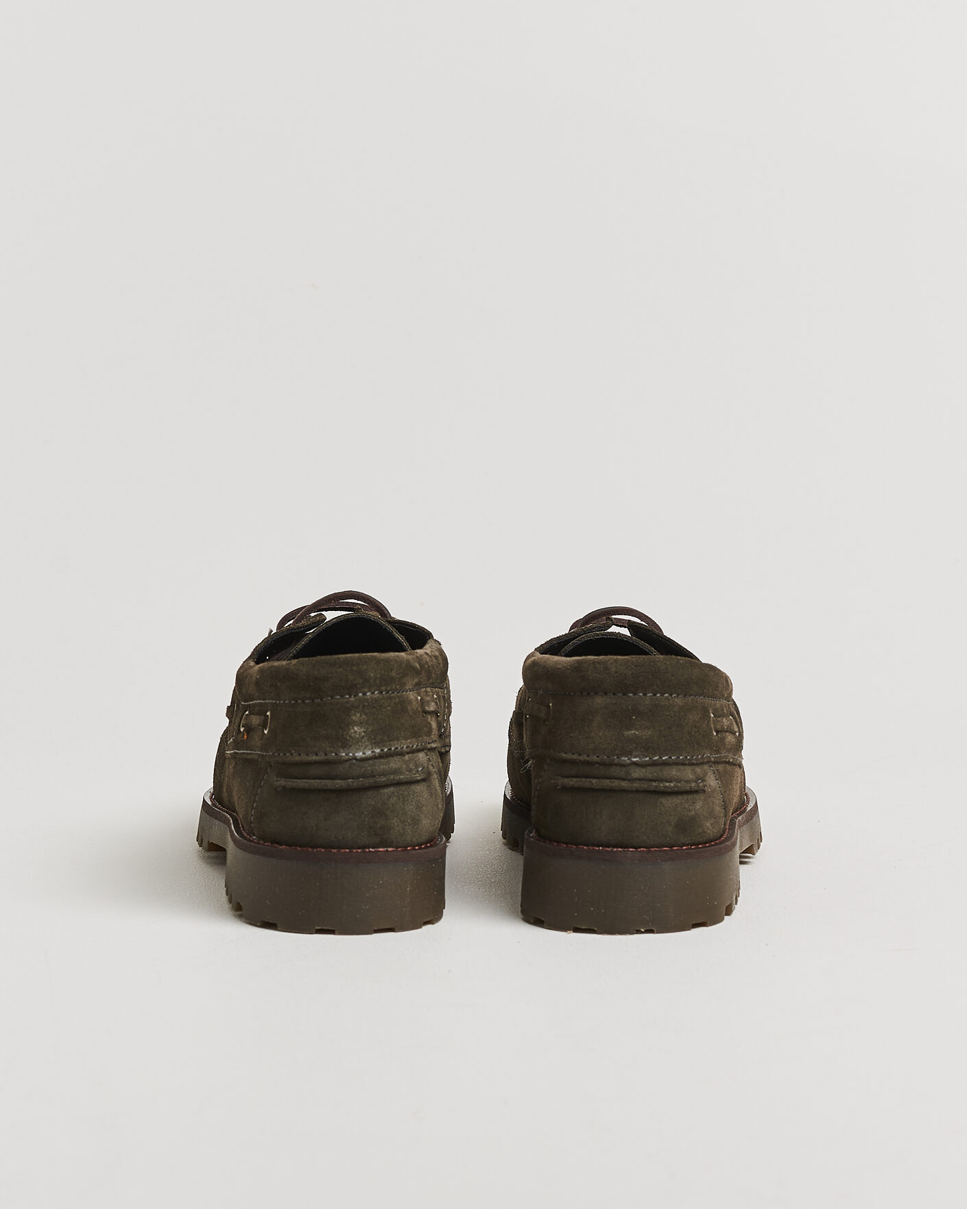 Homme | Loafers | LES DEUX | Suede Boatshoe Rosin Green