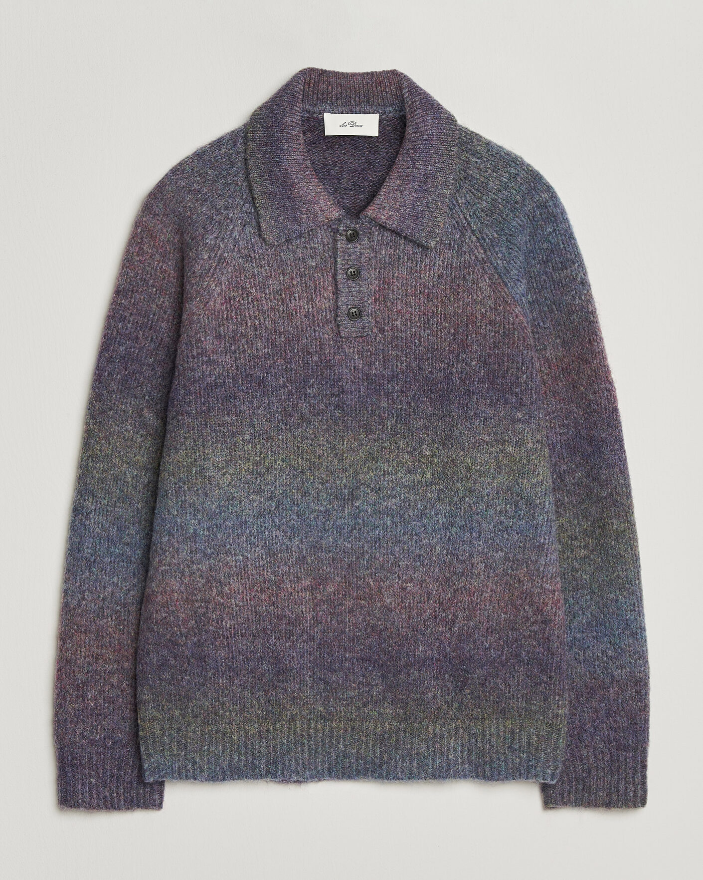 Homme | Pulls Et Tricots | LES DEUX | Gradient Knitted Polo Spiced Plum