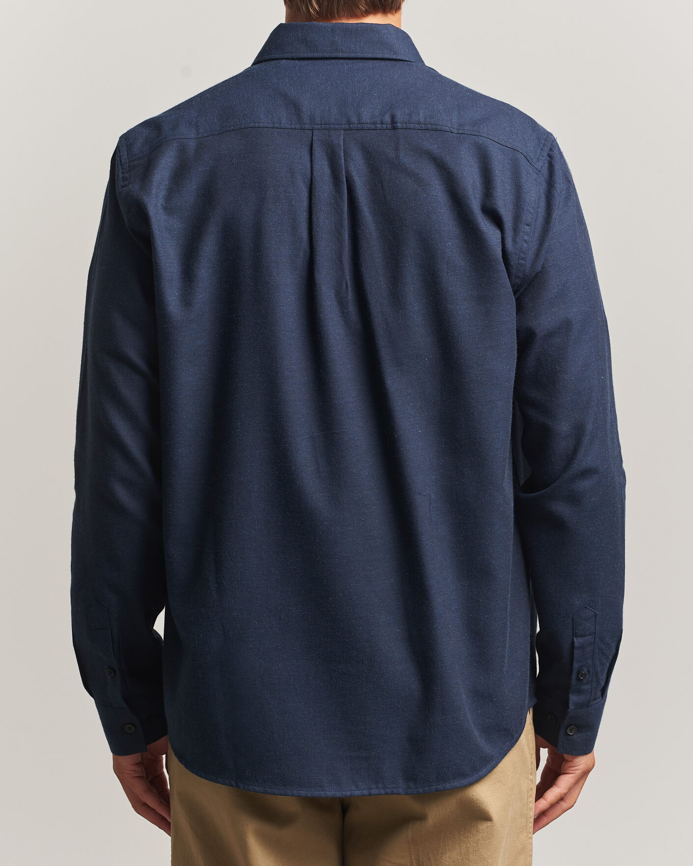 Heren | Overhemden | LES DEUX | Soft Flannel Shirt Dark Navy
