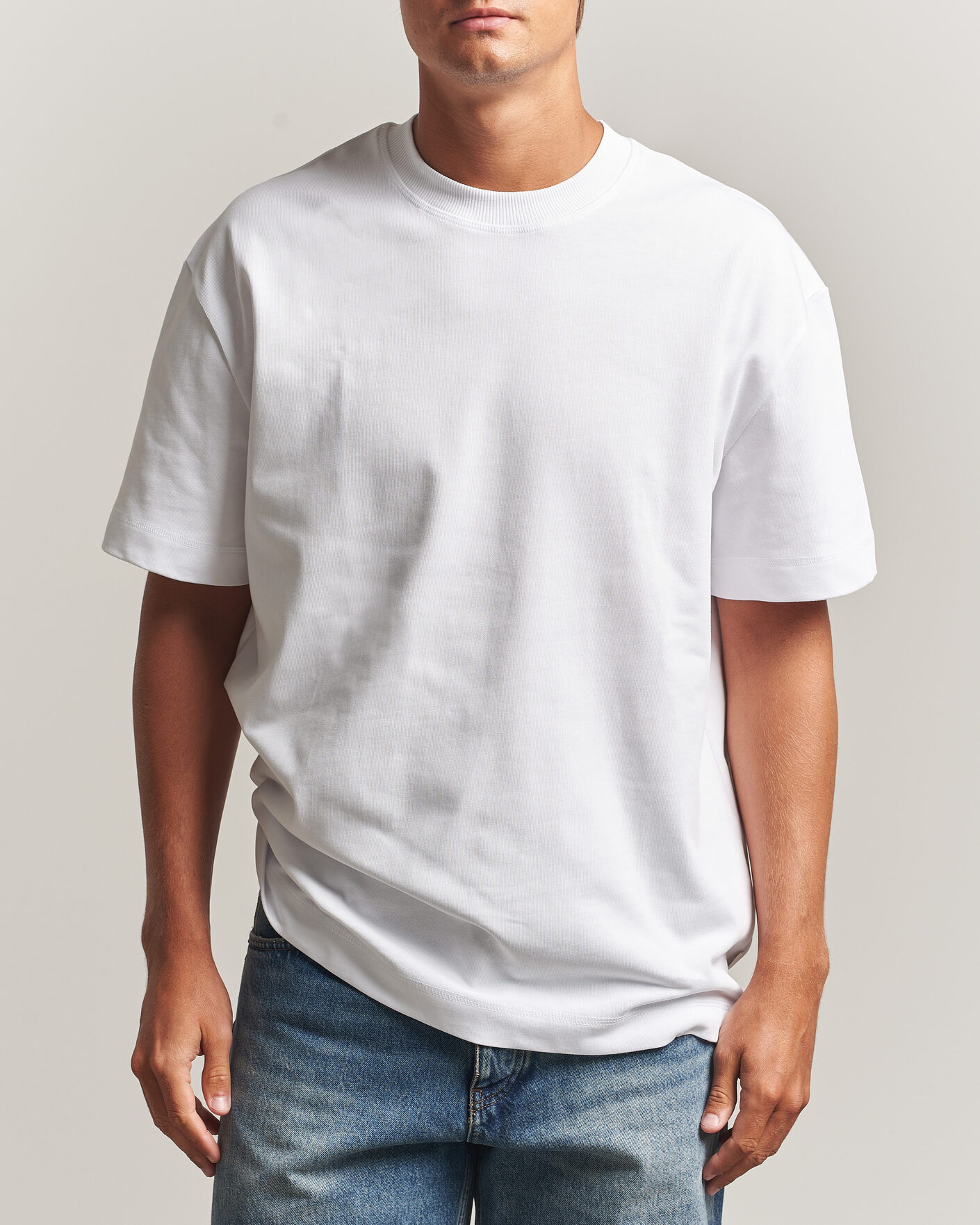 Heren | T-shirts | LES DEUX | Heavyweight T-Shirt White