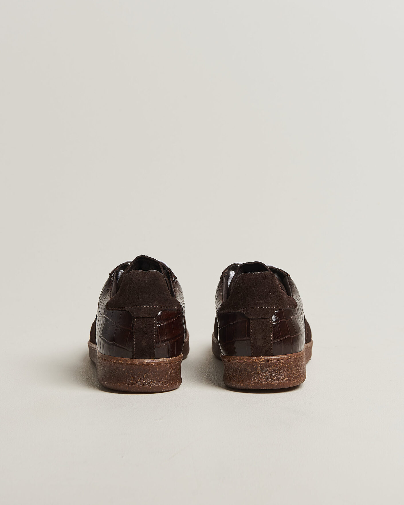 Homme | Baskets | LES DEUX | Croco Sneaker Molé Brown