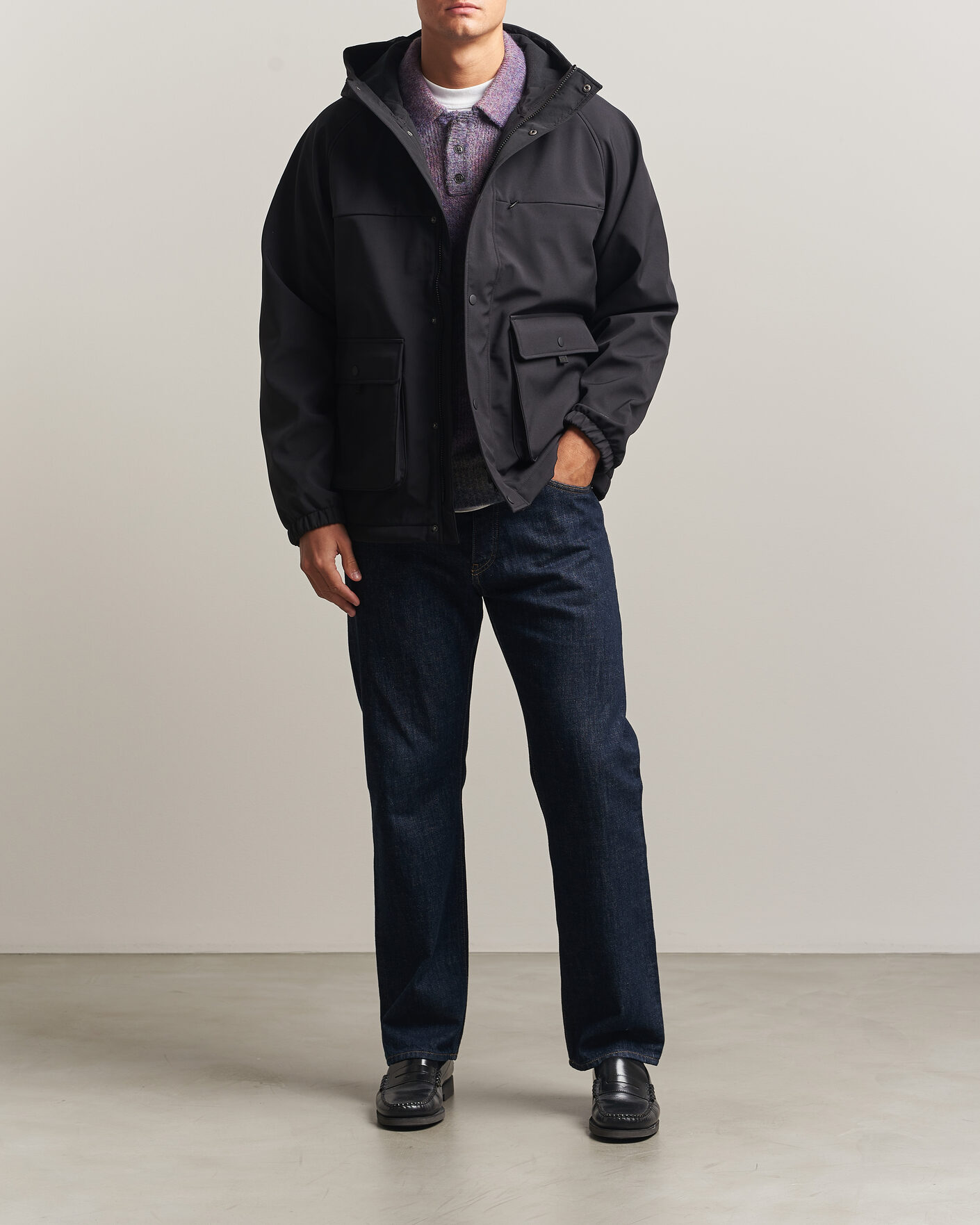 Heren | Jassen | LES DEUX | Shell Jacket Black