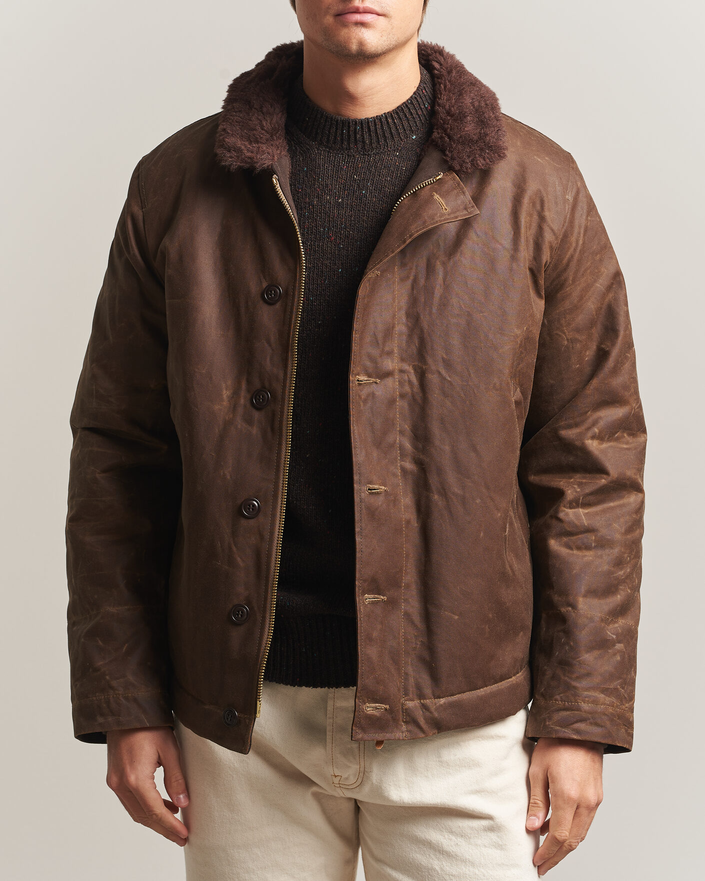 Heren | Jassen | Manifattura Ceccarelli | Deck Jacket Dark Tan